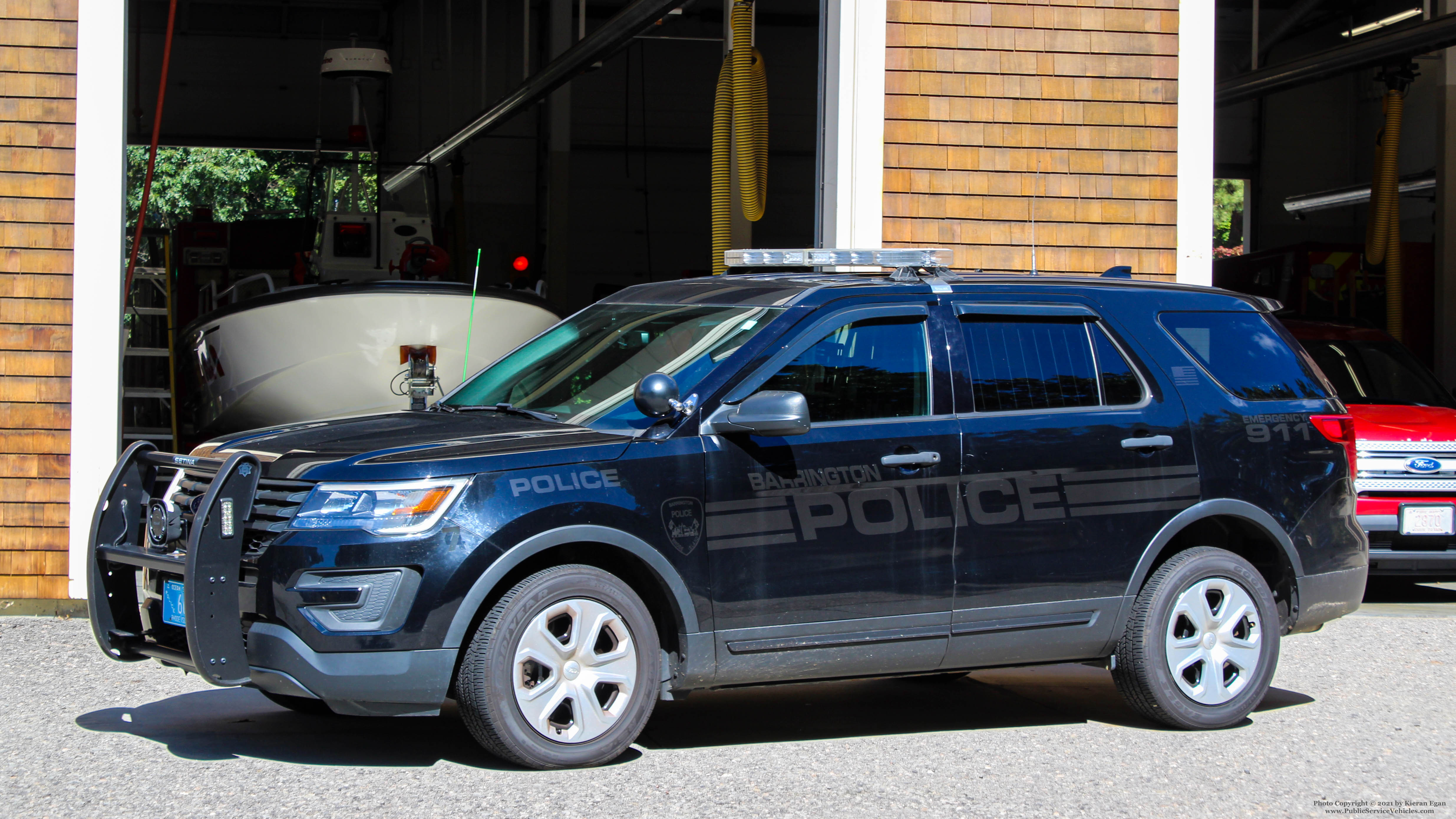 A photo  of Barrington Police
            Car 7, a 2017 Ford Police Interceptor Utility             taken by Kieran Egan