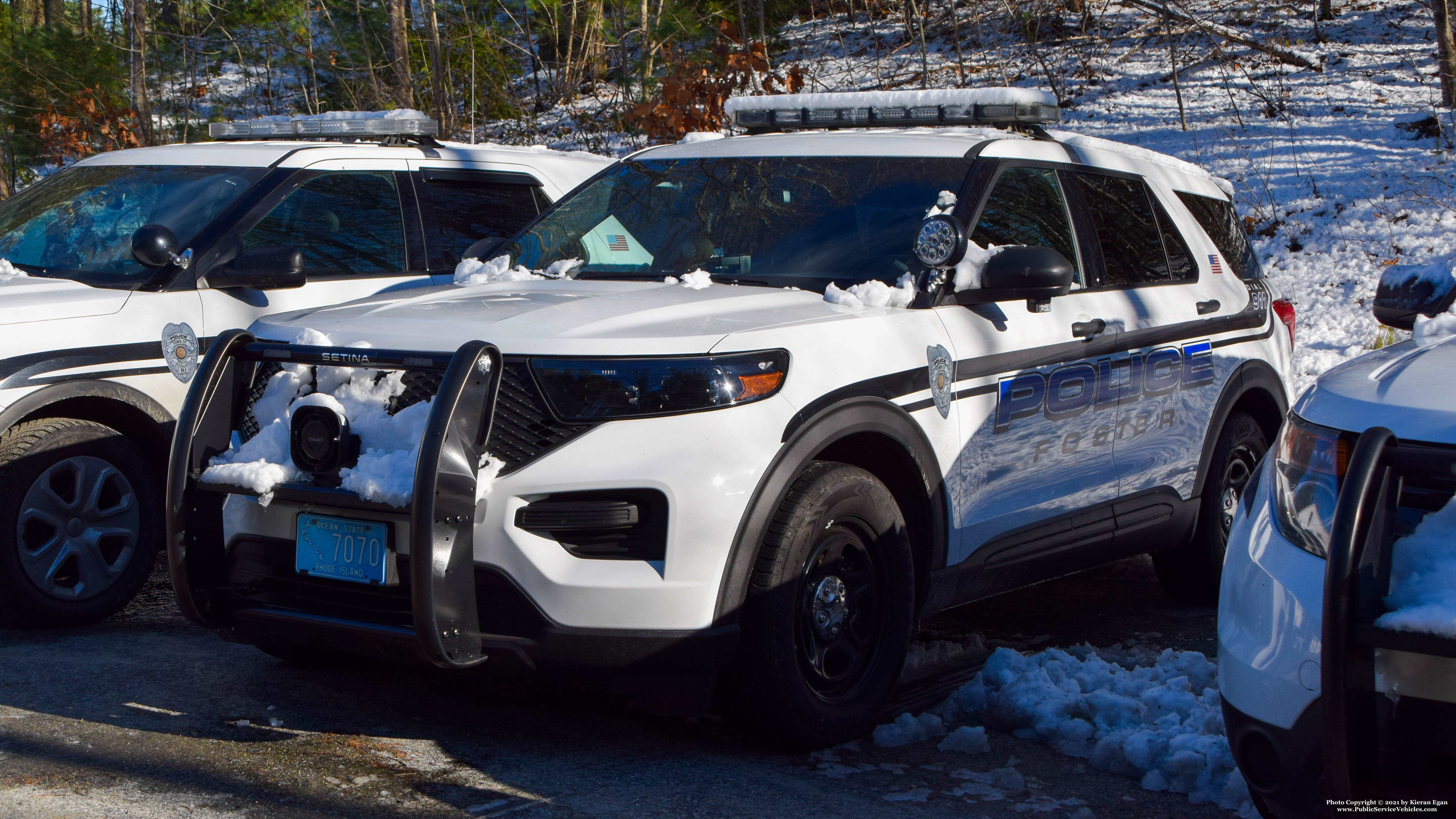 A photo  of Foster Police
            Cruiser 7070, a 2020 Ford Police Interceptor Utility             taken by Kieran Egan