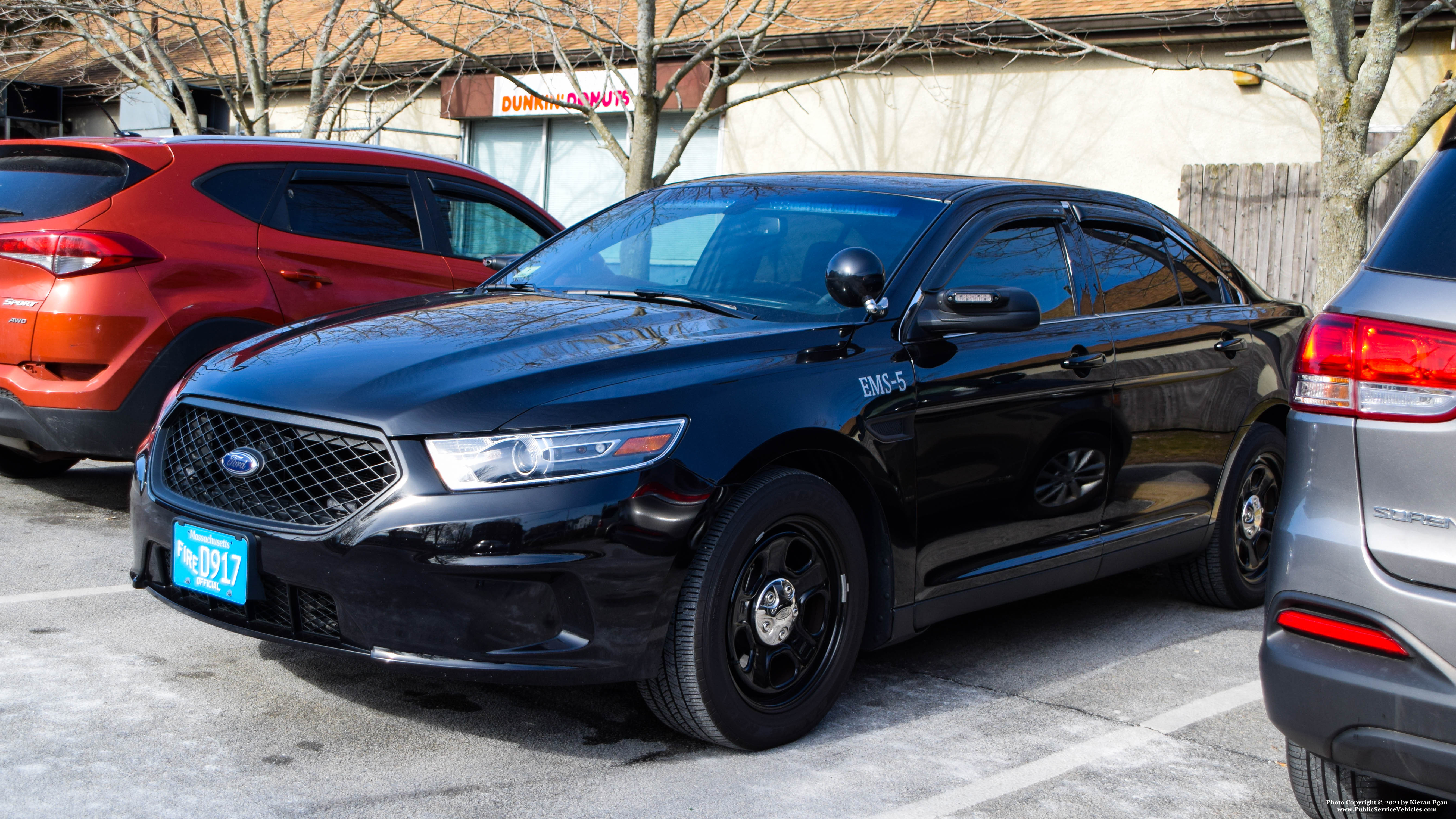 A photo  of Fall River Fire
            EMS-5, a 2019 Ford Police Interceptor Sedan             taken by Kieran Egan