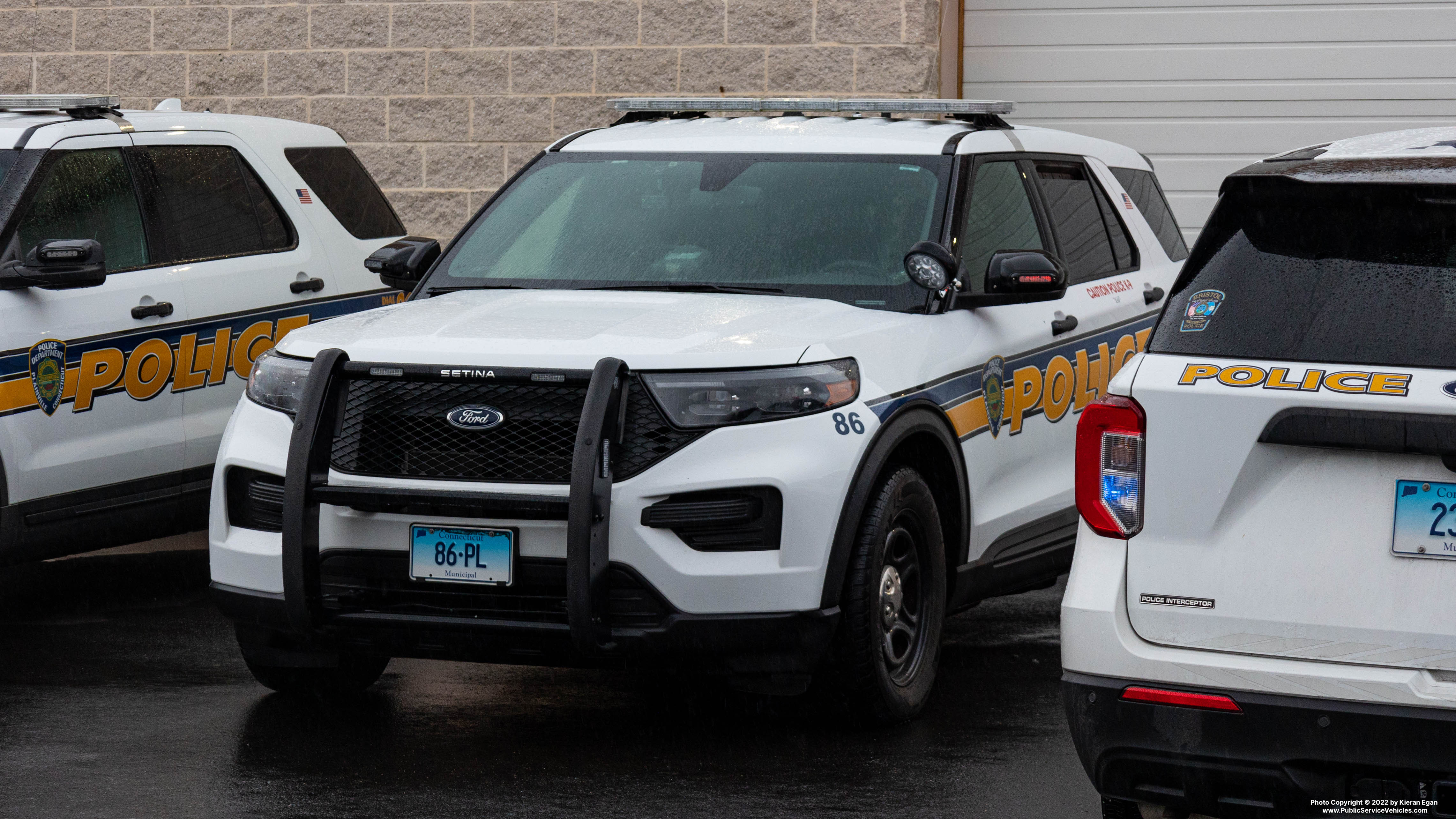 A photo  of Plainville CT Police
            Cruiser 86, a 2020-2021 Ford Police Interceptor Utility             taken by Kieran Egan