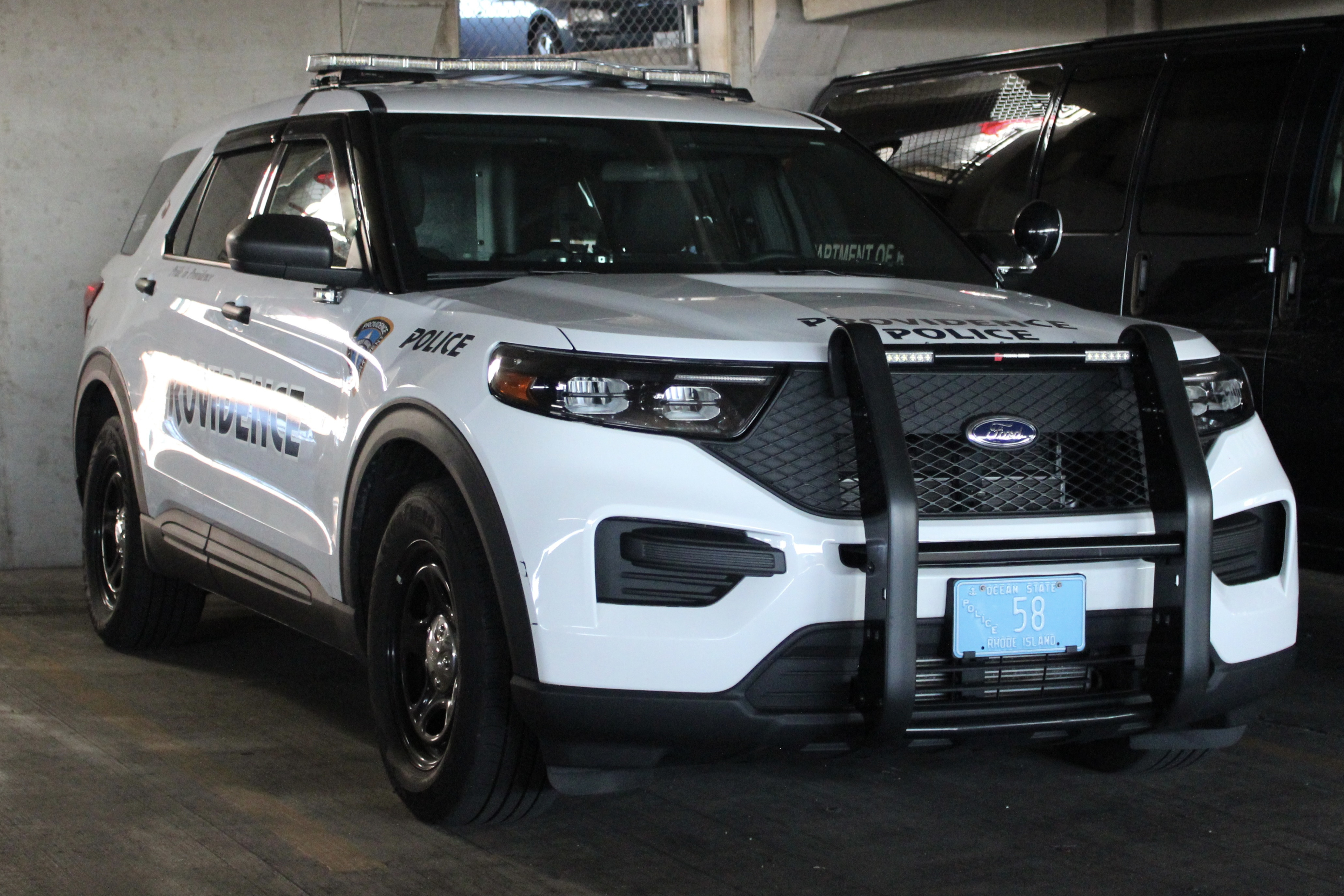 A photo  of Providence Police
            Cruiser 58, a 2021 Ford Police Interceptor Utility             taken by @riemergencyvehicles