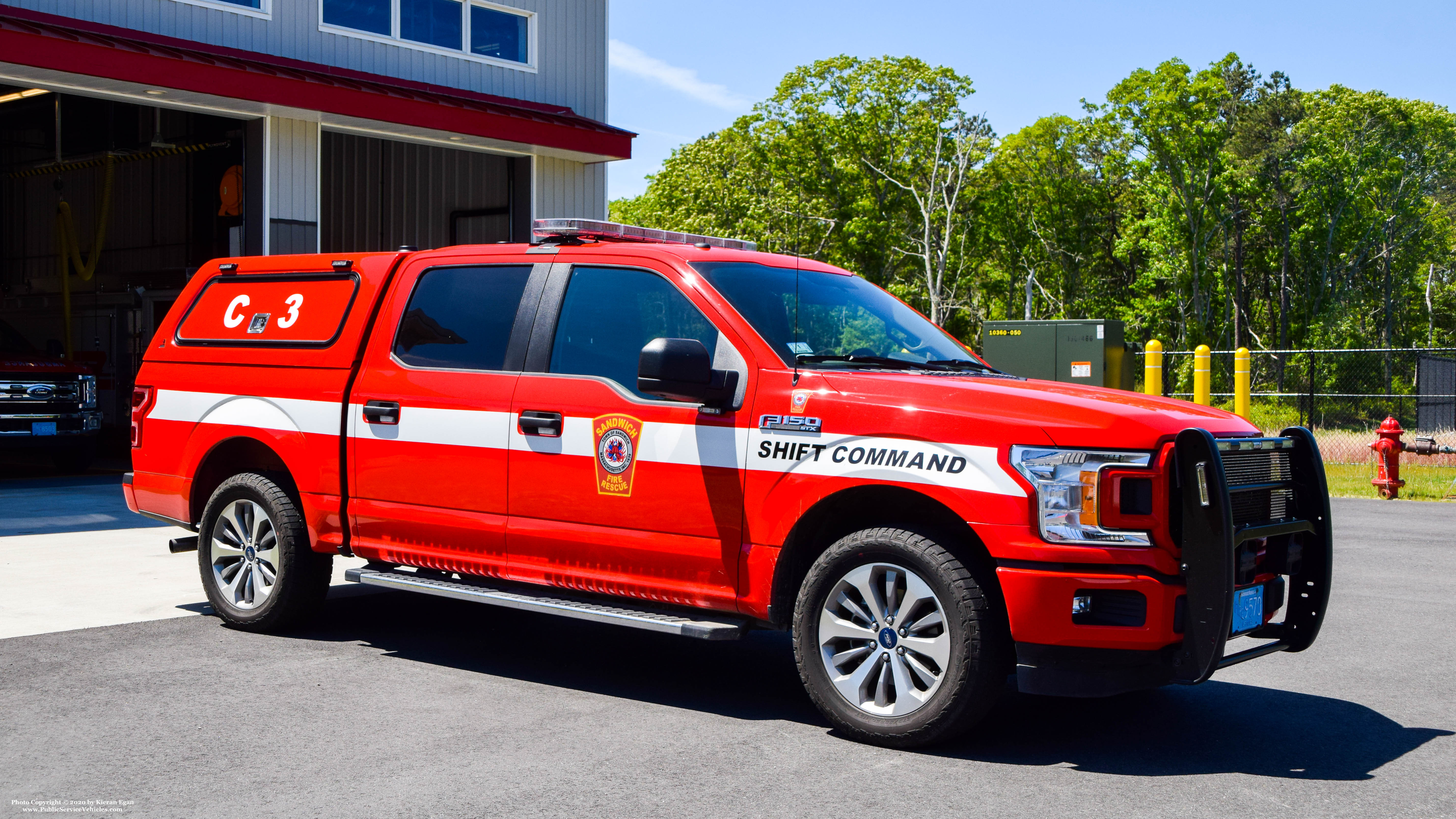 A photo  of Sandwich Fire
            Car 3 {460}, a 2019 Ford F-150 Police Responder             taken by Kieran Egan