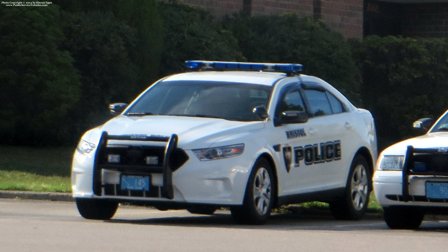 A photo  of Bristol Police
            Cruiser 145, a 2014 Ford Police Interceptor Sedan             taken by Kieran Egan