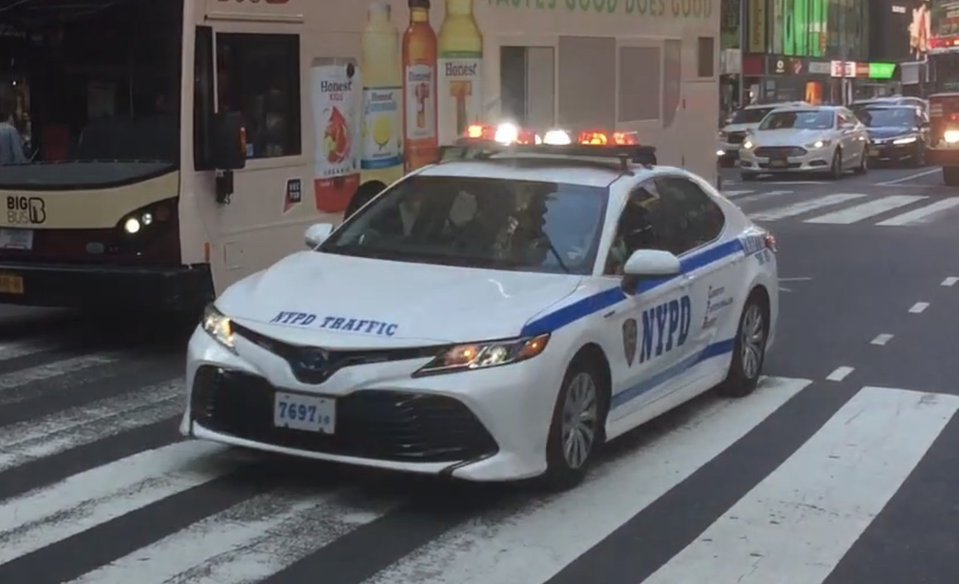 A photo  of New York Police Department
            Cruiser 7697 16, a 2016 Toyota Camry             taken by @riemergencyvehicles
