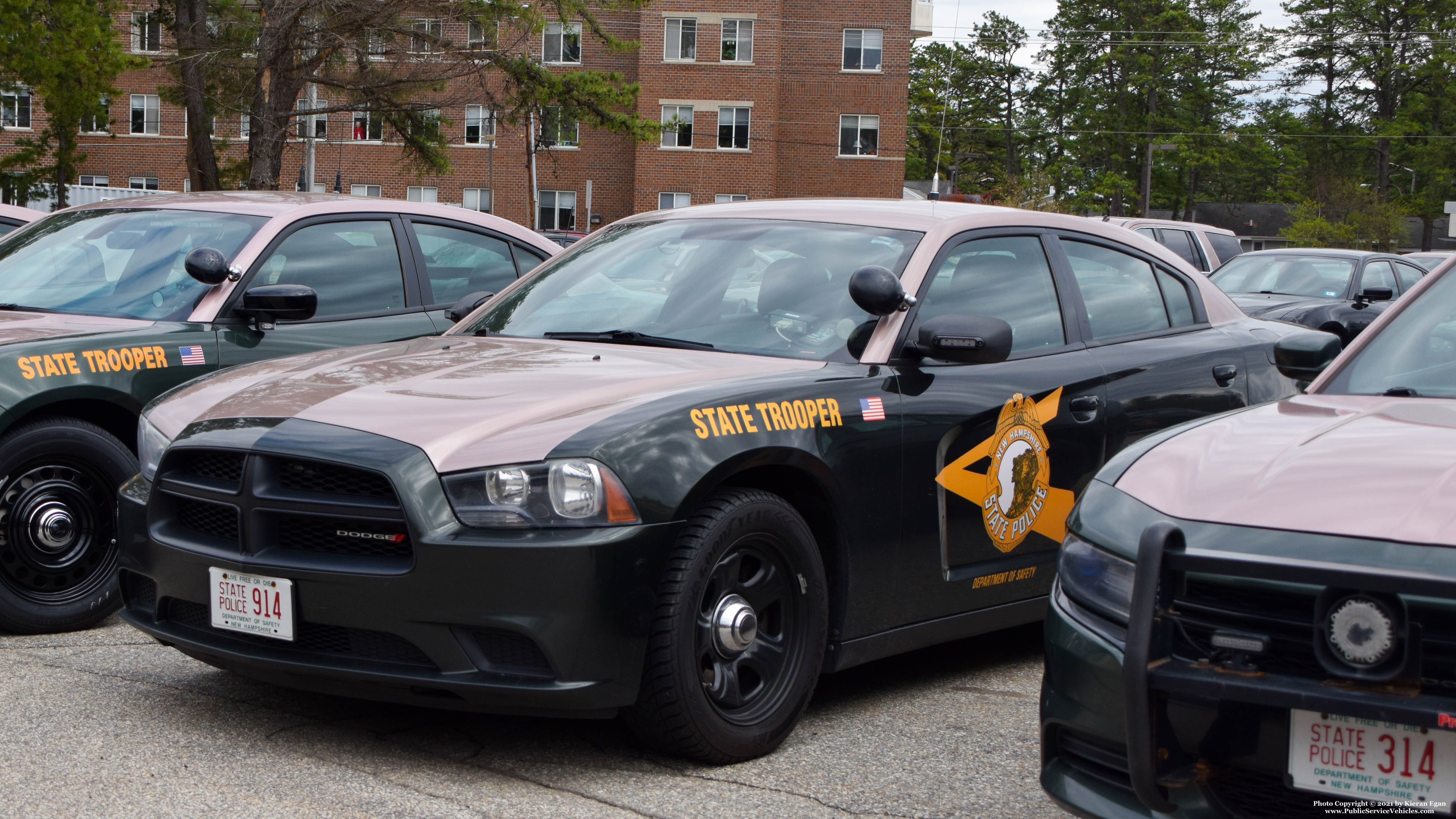 A photo  of New Hampshire State Police
            Cruiser 914, a 2011-2013 Dodge Charger             taken by Kieran Egan