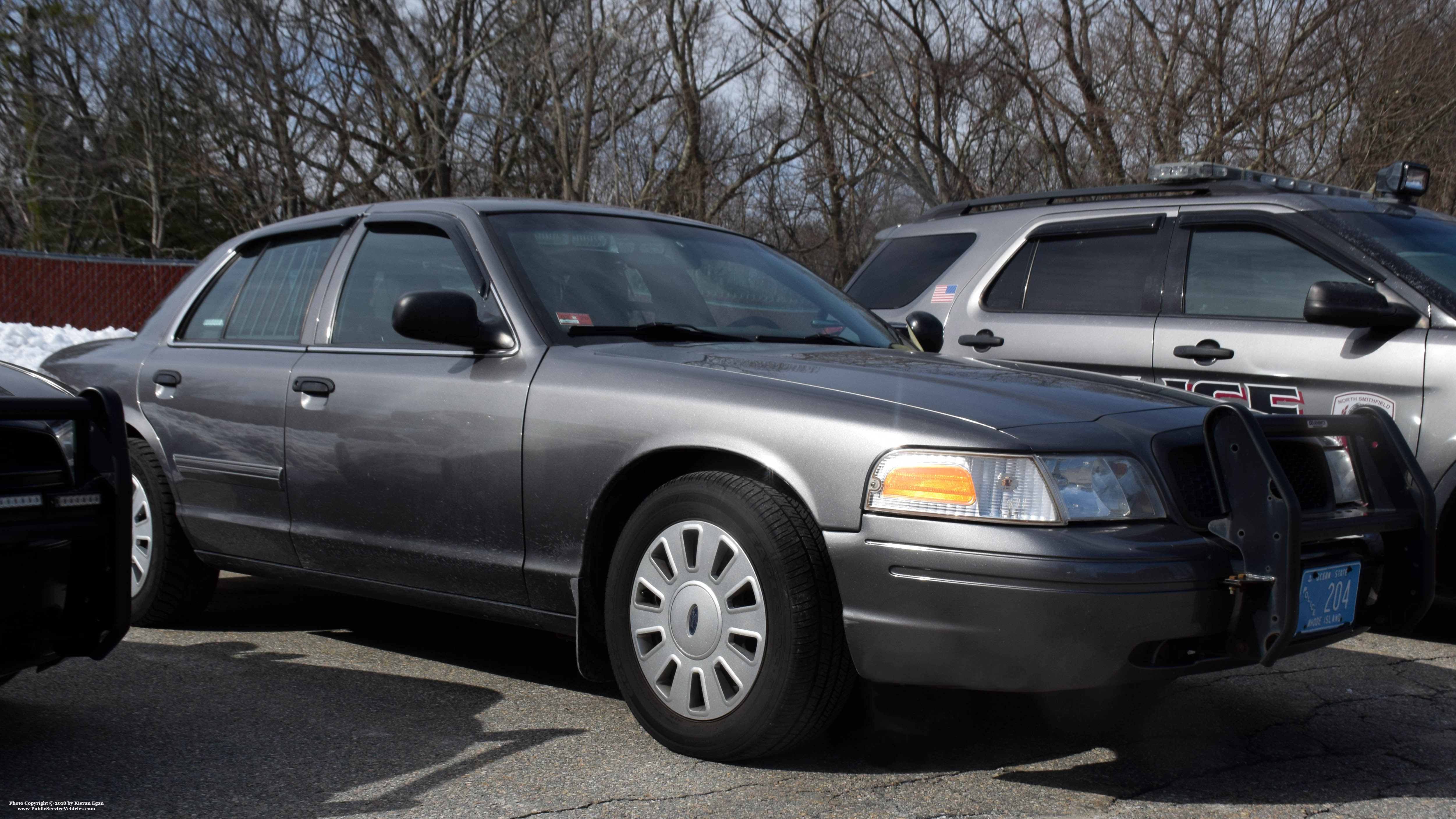 A photo  of North Smithfield Police
            Cruiser 204, a 2011 Ford Crown Victoria Police Interceptor             taken by Kieran Egan