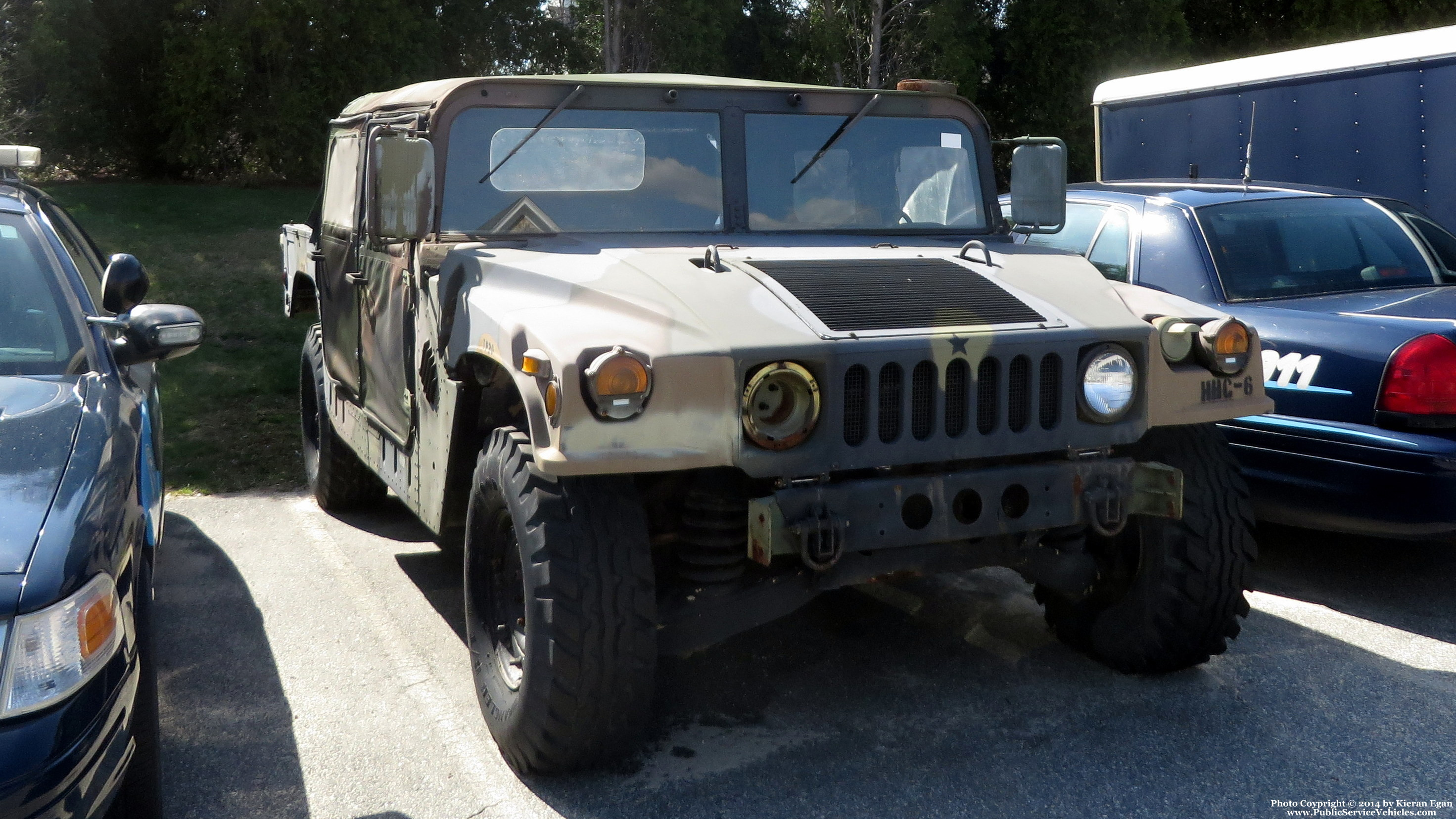 A photo  of Little Compton Police
            Humvee, a 1990-2000 AM General Humvee             taken by Kieran Egan