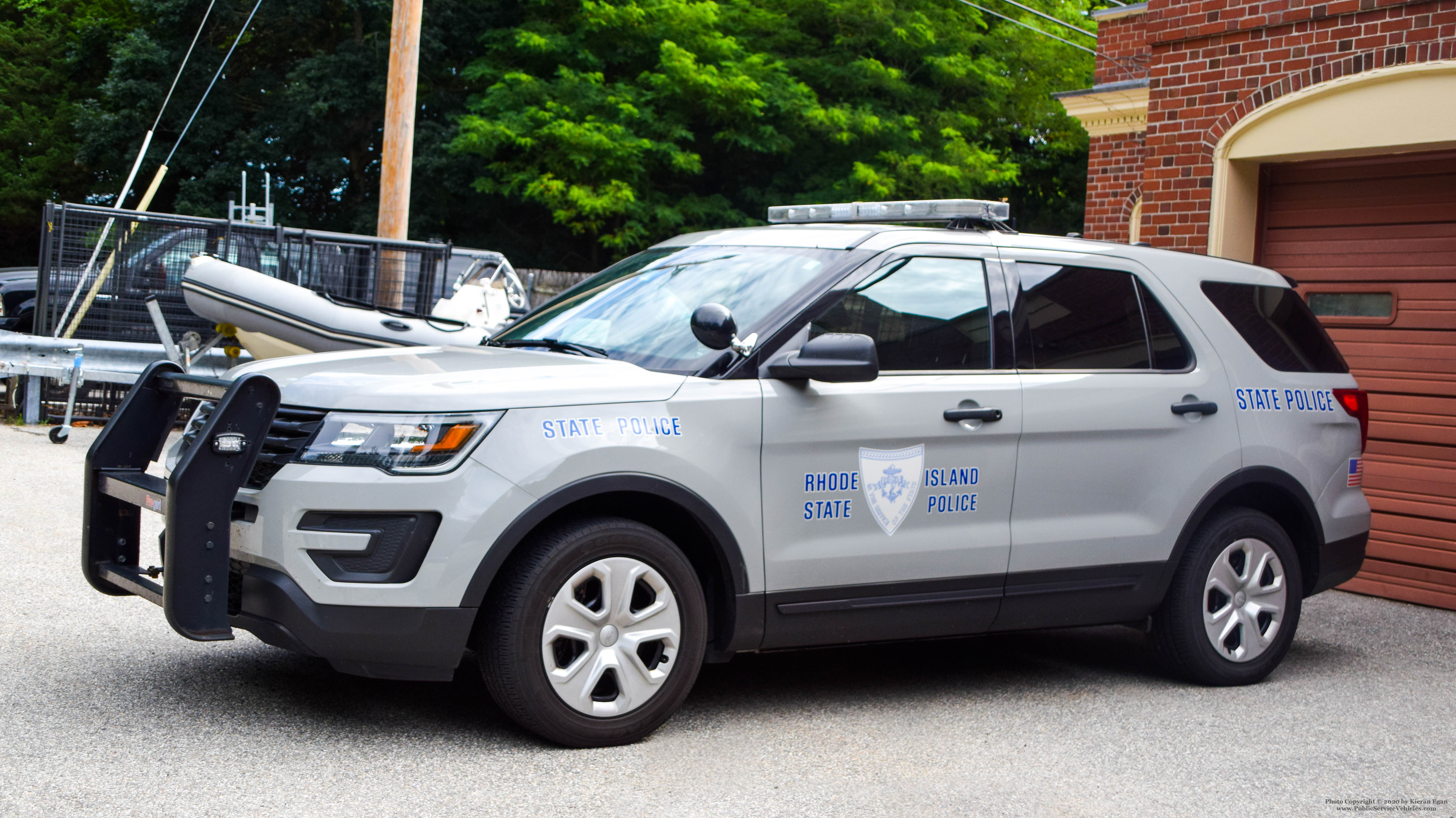 A photo  of Rhode Island State Police
            Cruiser 217, a 2018 Ford Police Interceptor Utility             taken by Kieran Egan