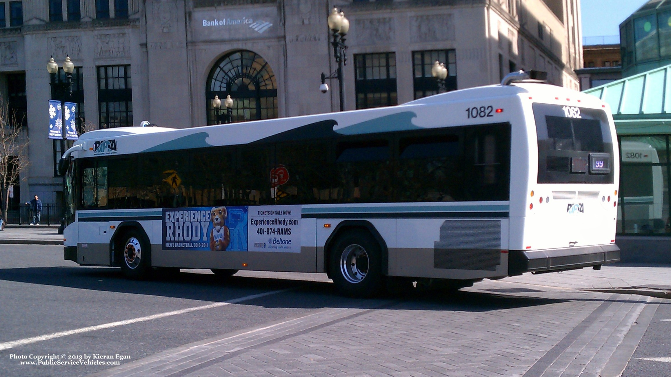 A photo  of Rhode Island Public Transit Authority
            Bus 1082, a 2010 Gillig BRT             taken by Kieran Egan