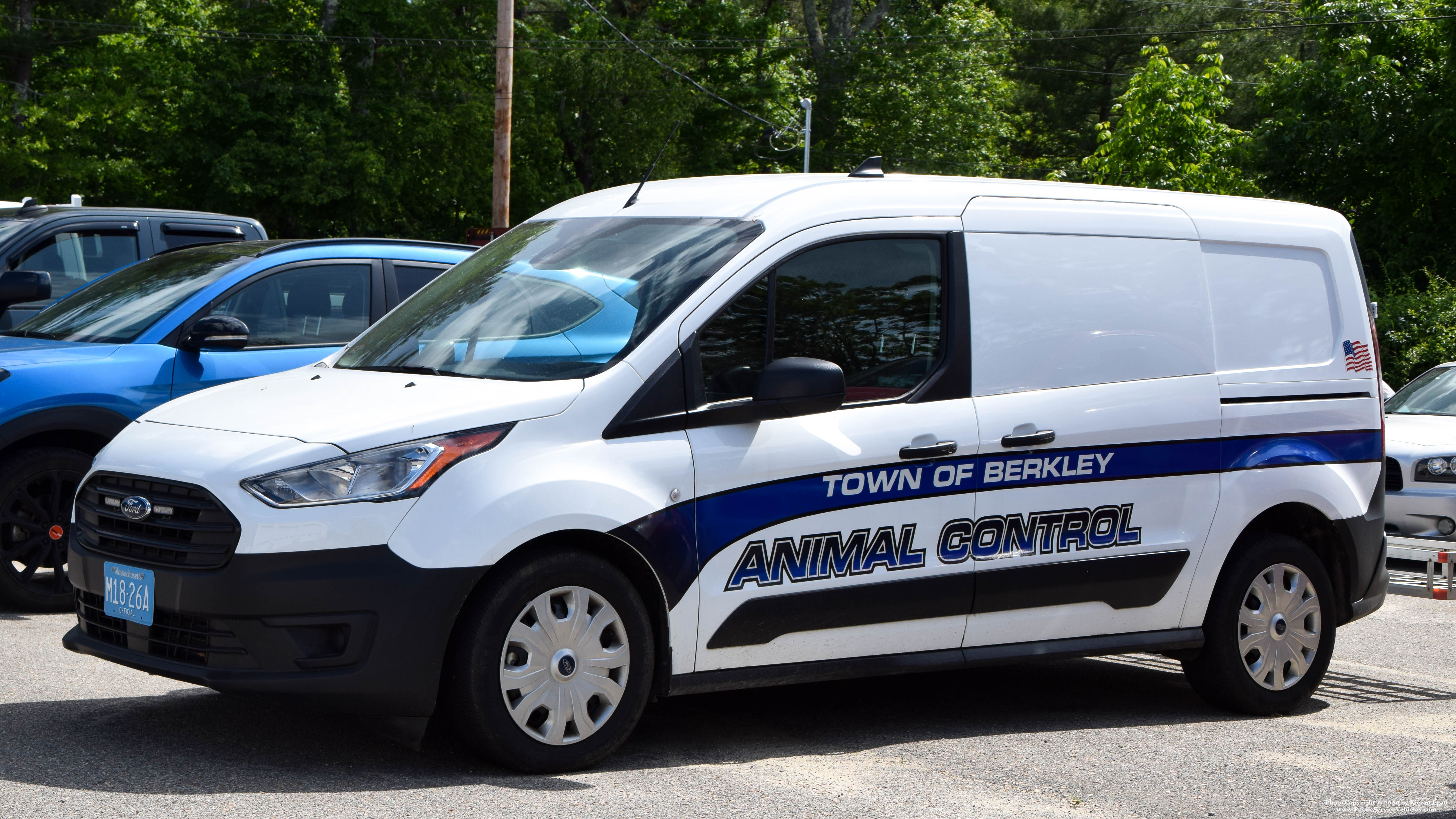 A photo  of Berkley Police
            Animal Control Unit, a 2019 Ford Transit             taken by Kieran Egan