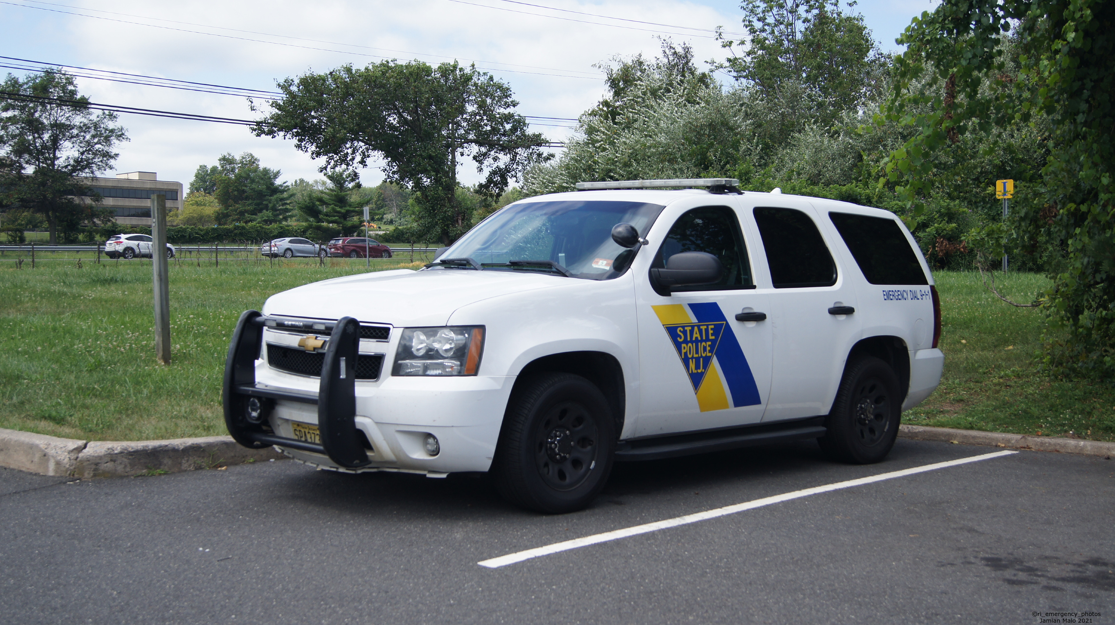 A photo  of New Jersey State Police
            Cruiser 373, a 2007-2014 Chevrolet Tahoe             taken by Jamian Malo