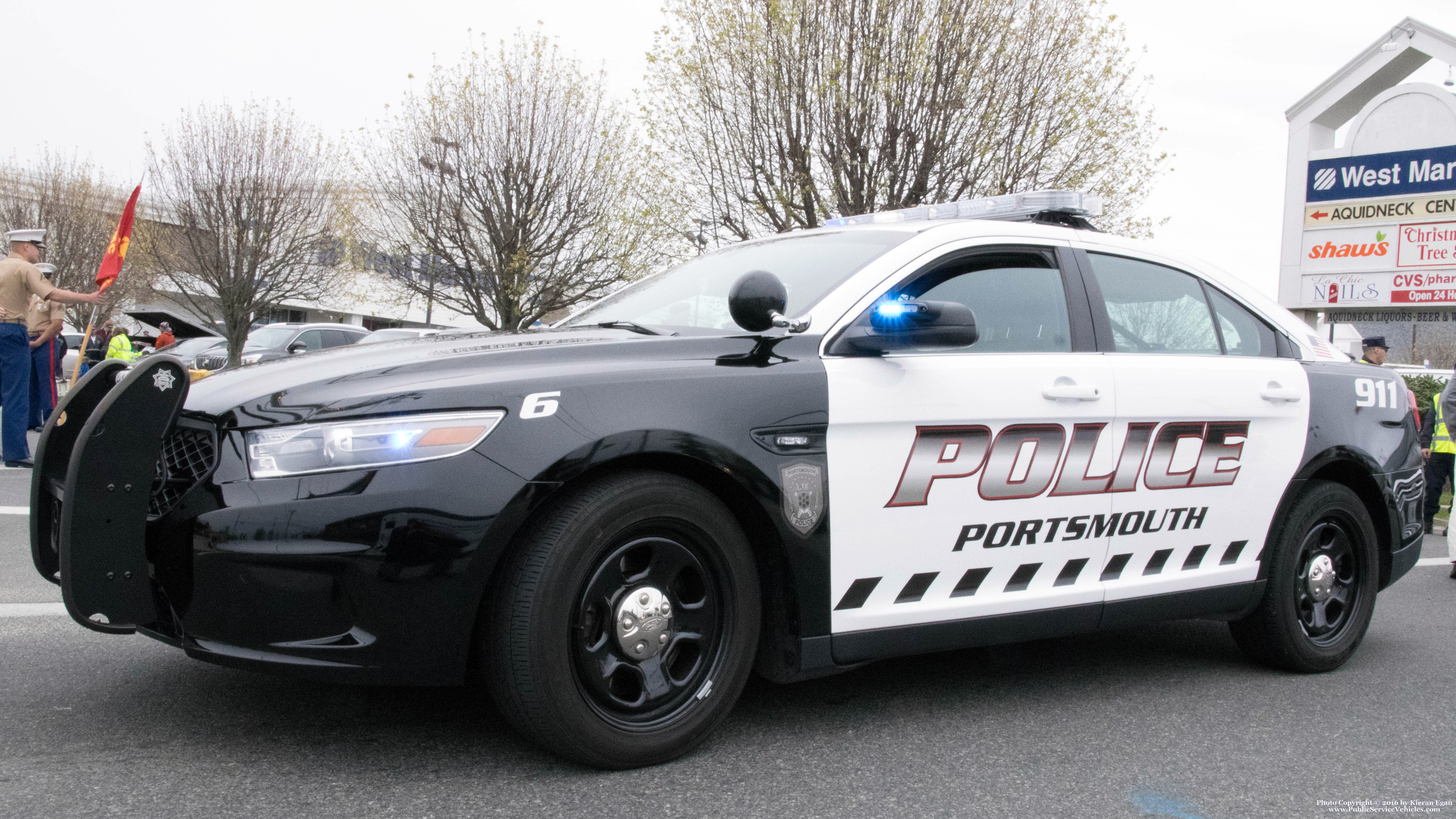 A photo  of Portsmouth Police
            Car 6, a 2016 Ford Police Interceptor Sedan             taken by Kieran Egan