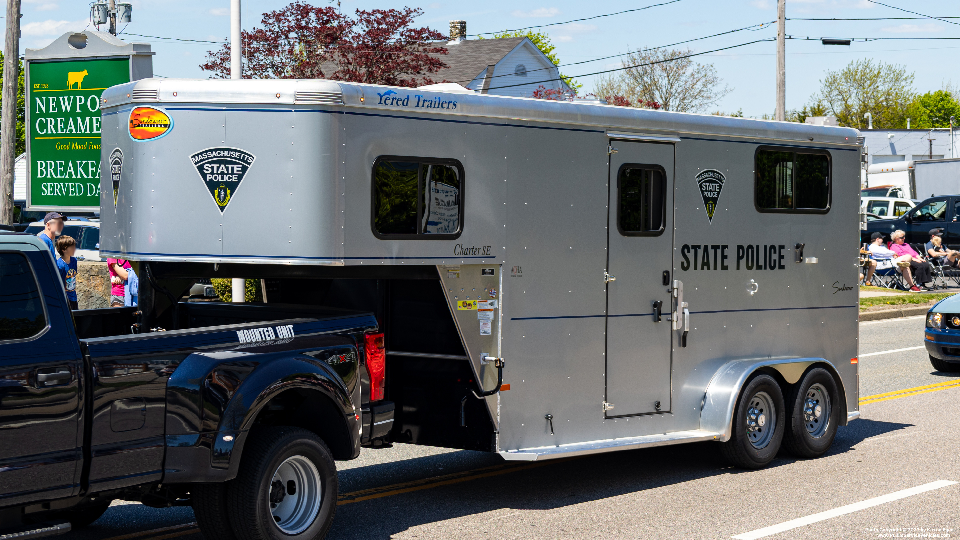 A photo  of Massachusetts State Police
            Trailer 2480, a 2023 Sundowner Charter SE             taken by Kieran Egan