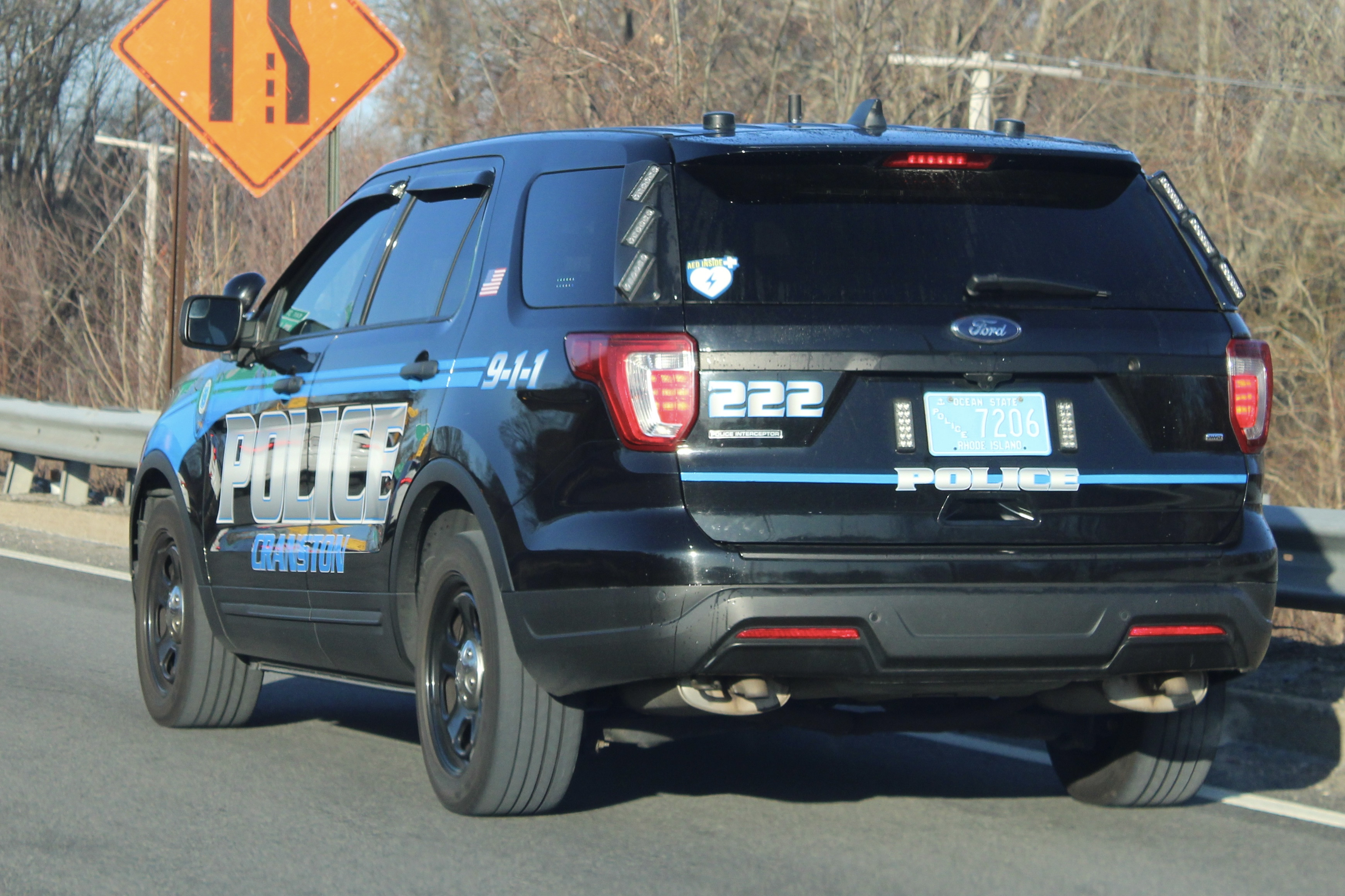 A photo  of Cranston Police
            Cruiser 222, a 2019 Ford Police Interceptor Utility             taken by @riemergencyvehicles