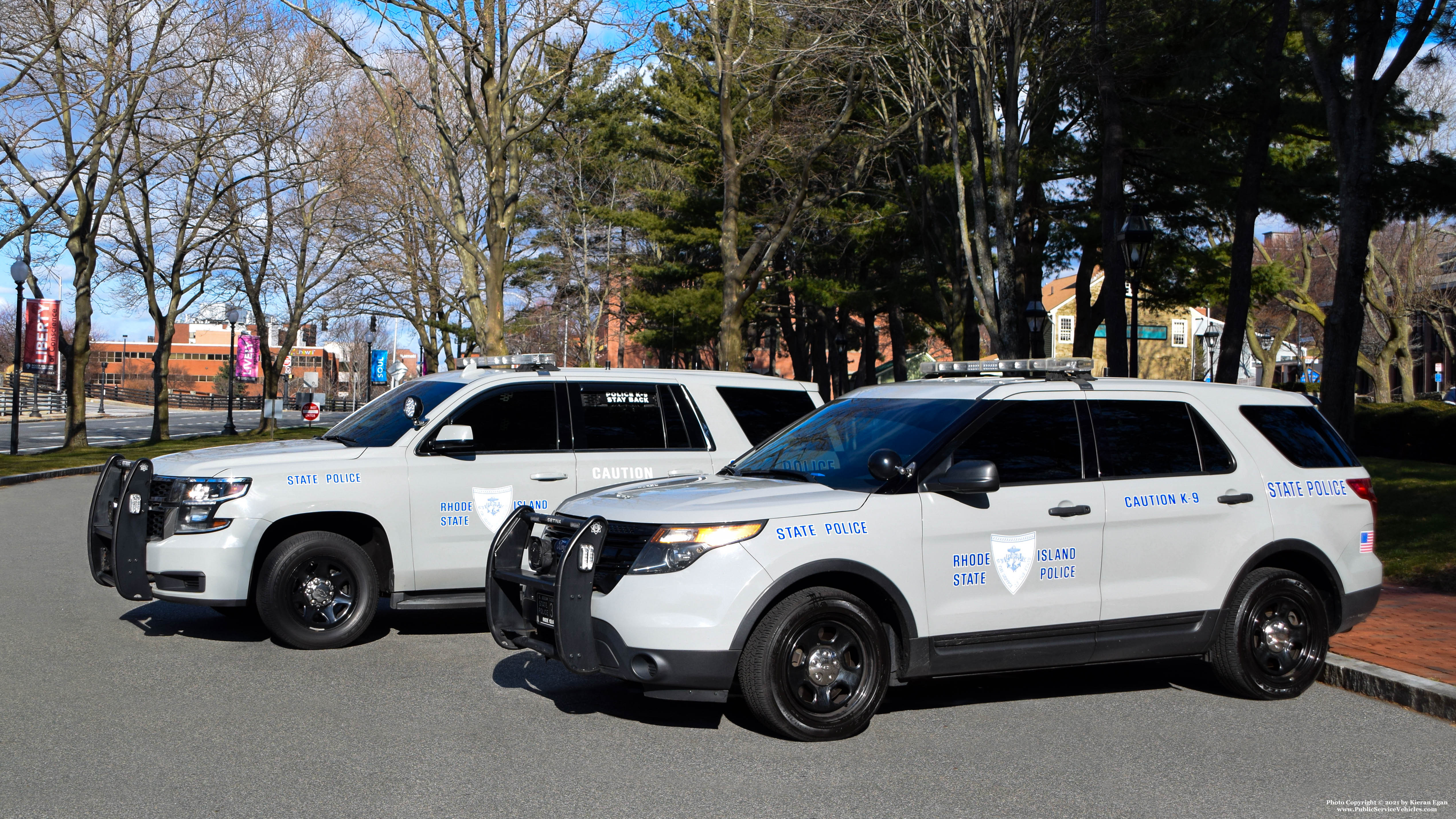 A photo  of Rhode Island State Police
            Cruiser 240, a 2015 Chevrolet Tahoe             taken by Kieran Egan