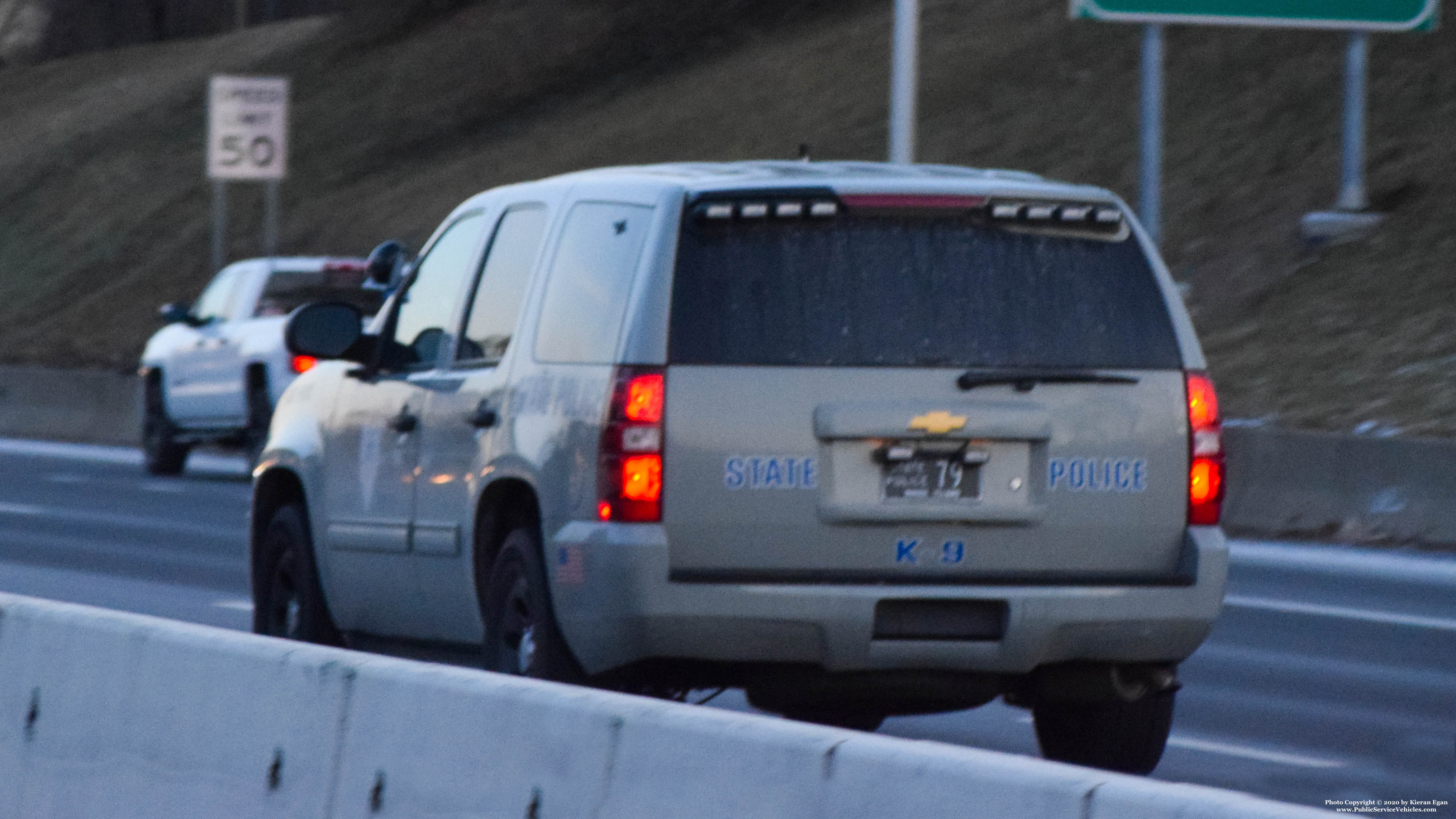 A photo  of Rhode Island State Police
            Cruiser 79, a 2013 Chevrolet Tahoe             taken by Kieran Egan