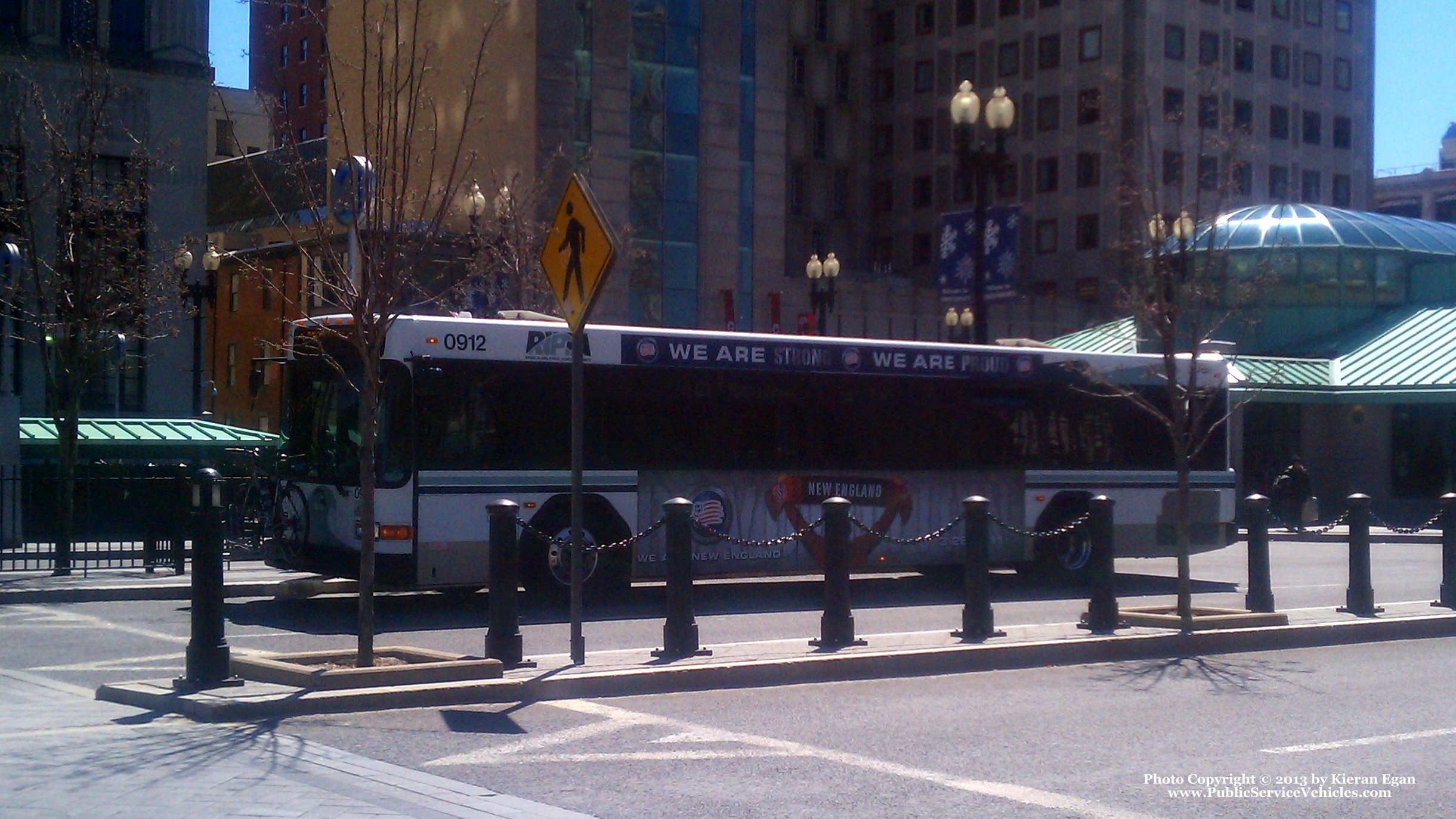 A photo  of Rhode Island Public Transit Authority
            Bus 0912, a 2009 Gillig Low Floor             taken by Kieran Egan