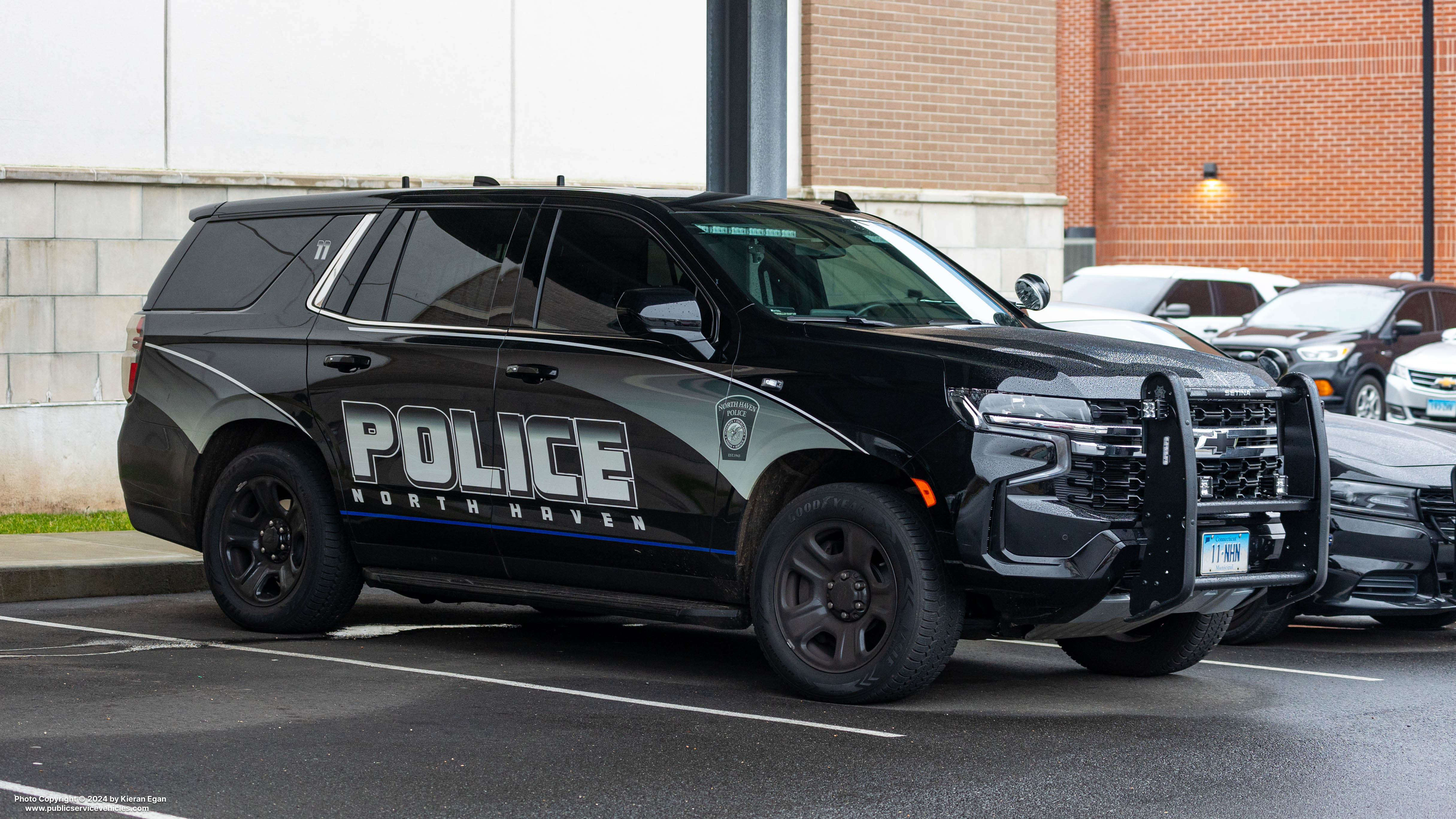 A photo  of North Haven Police
            Car 11, a 2021-2023 Chevrolet Tahoe             taken by Kieran Egan