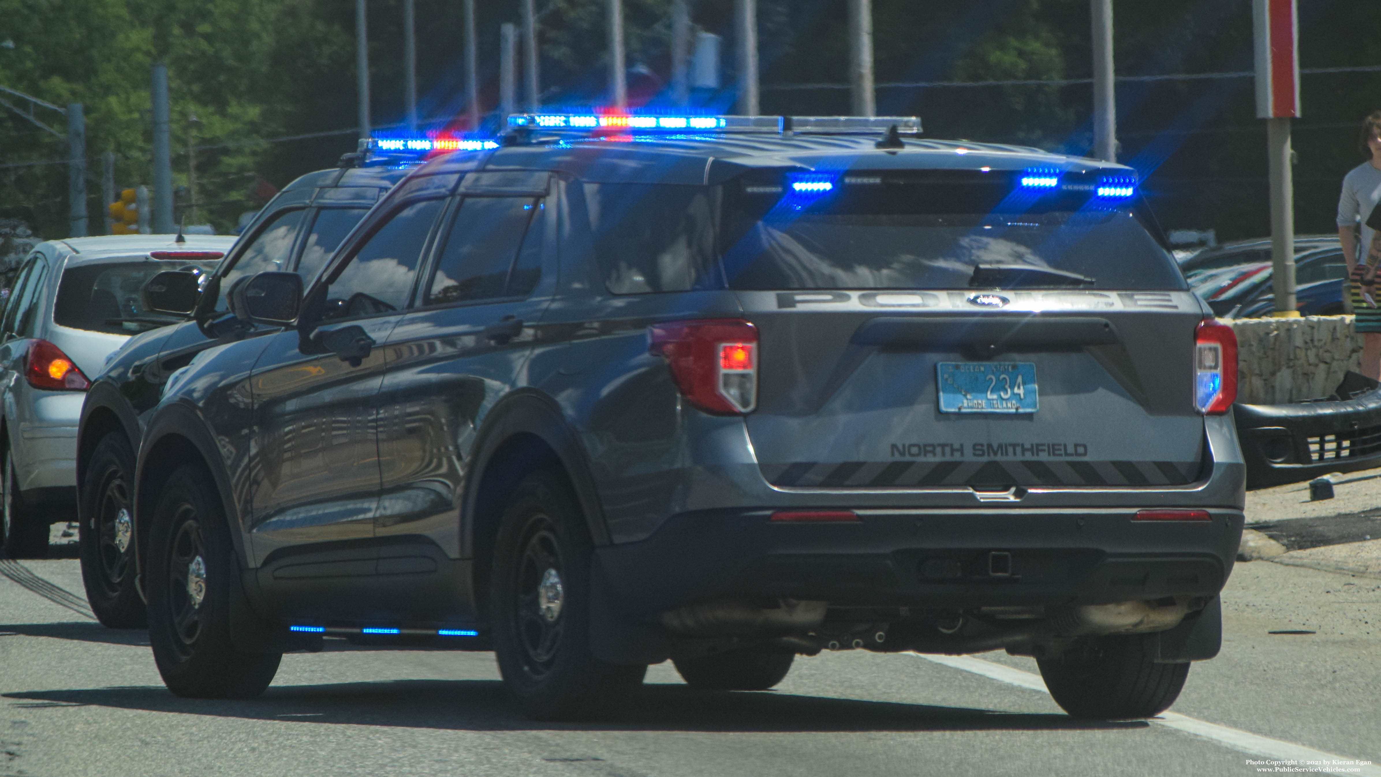 A photo  of North Smithfield Police
            Cruiser 234, a 2020 Ford Police Interceptor Utility             taken by Kieran Egan