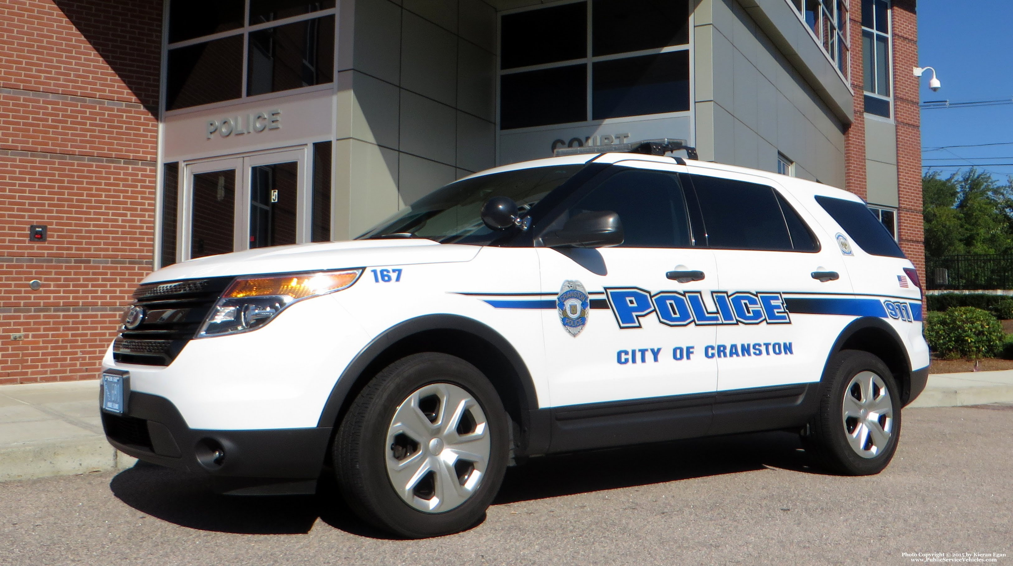 A photo  of Cranston Police
            Cruiser 167, a 2013 Ford Police Interceptor Utility             taken by Kieran Egan