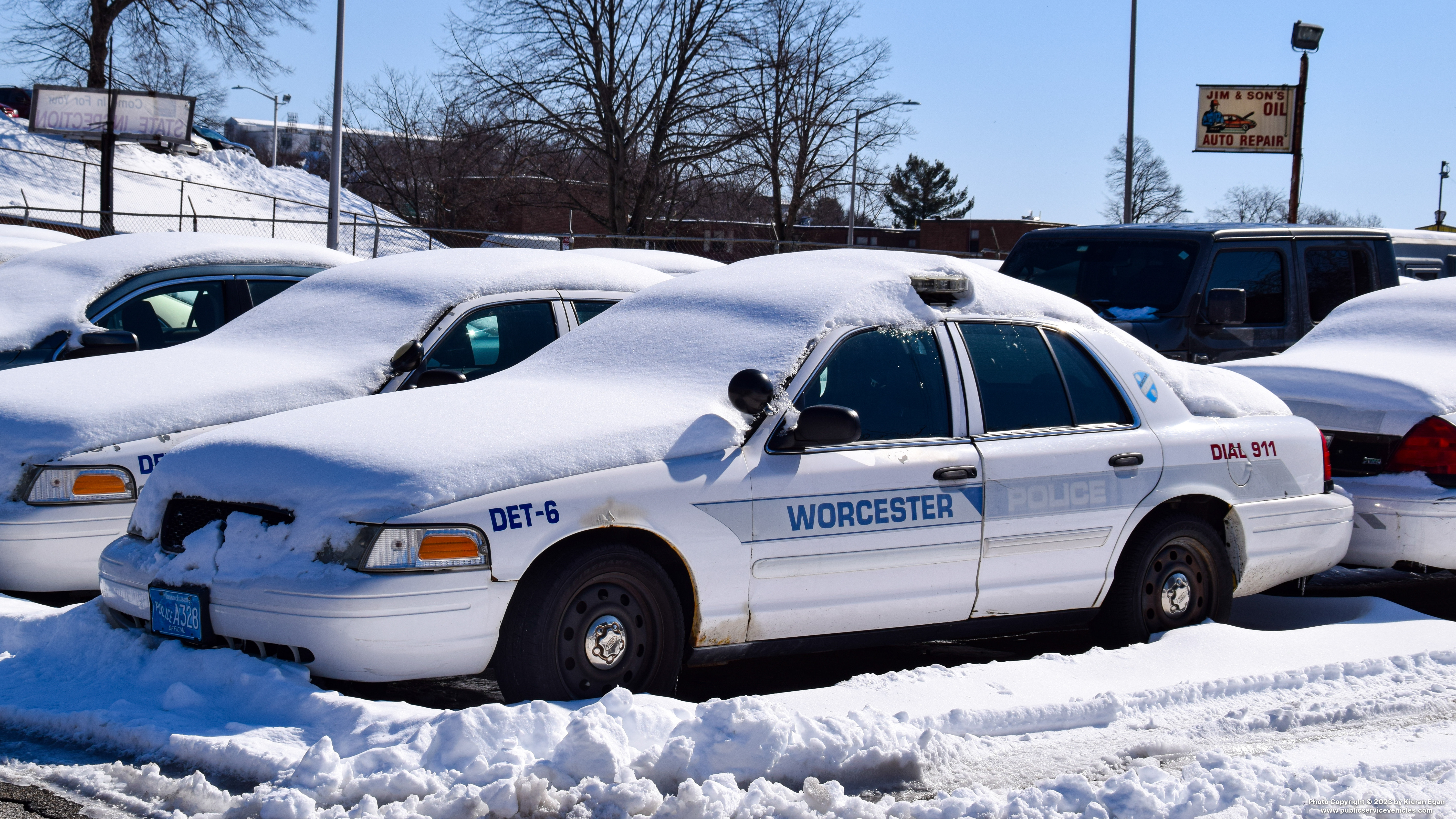 A photo  of Worcester Police
            Detail 6, a 2011 Ford Crown Victoria Police Interceptor             taken by Kieran Egan