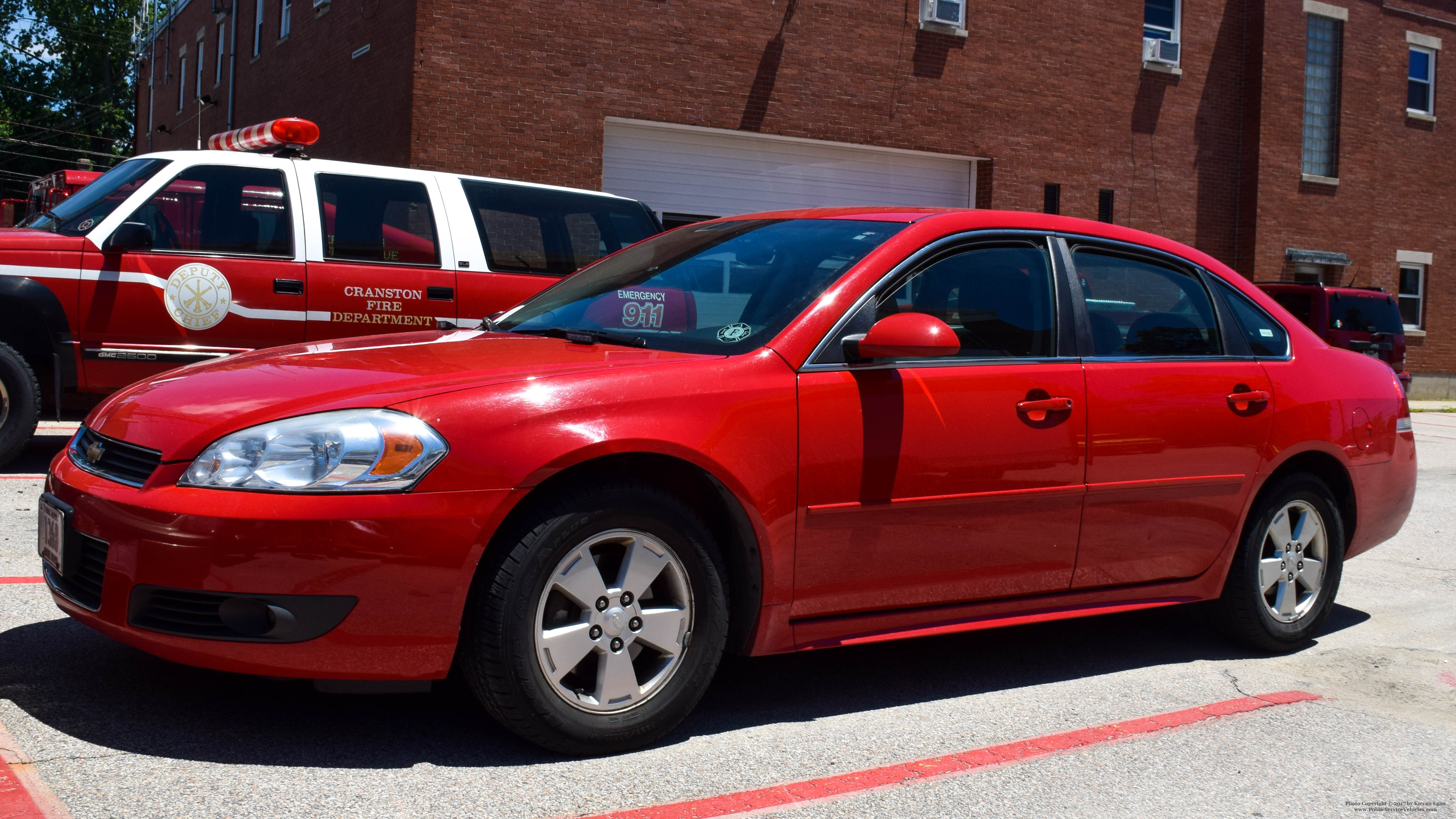 A photo  of Cranston Fire
            Car 20, a 2005-2013 Chevrolet Impala             taken by Kieran Egan