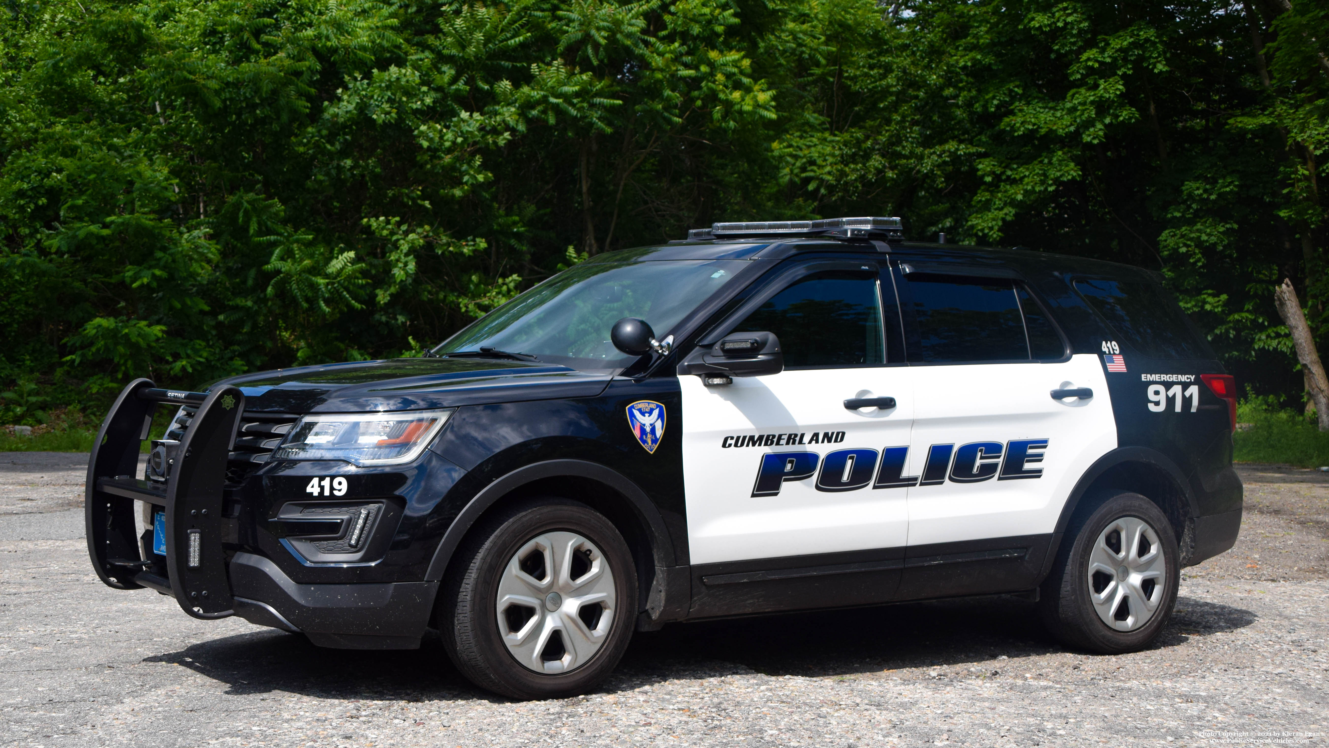 A photo  of Cumberland Police
            Cruiser 419, a 2018 Ford Police Interceptor Utility             taken by Kieran Egan