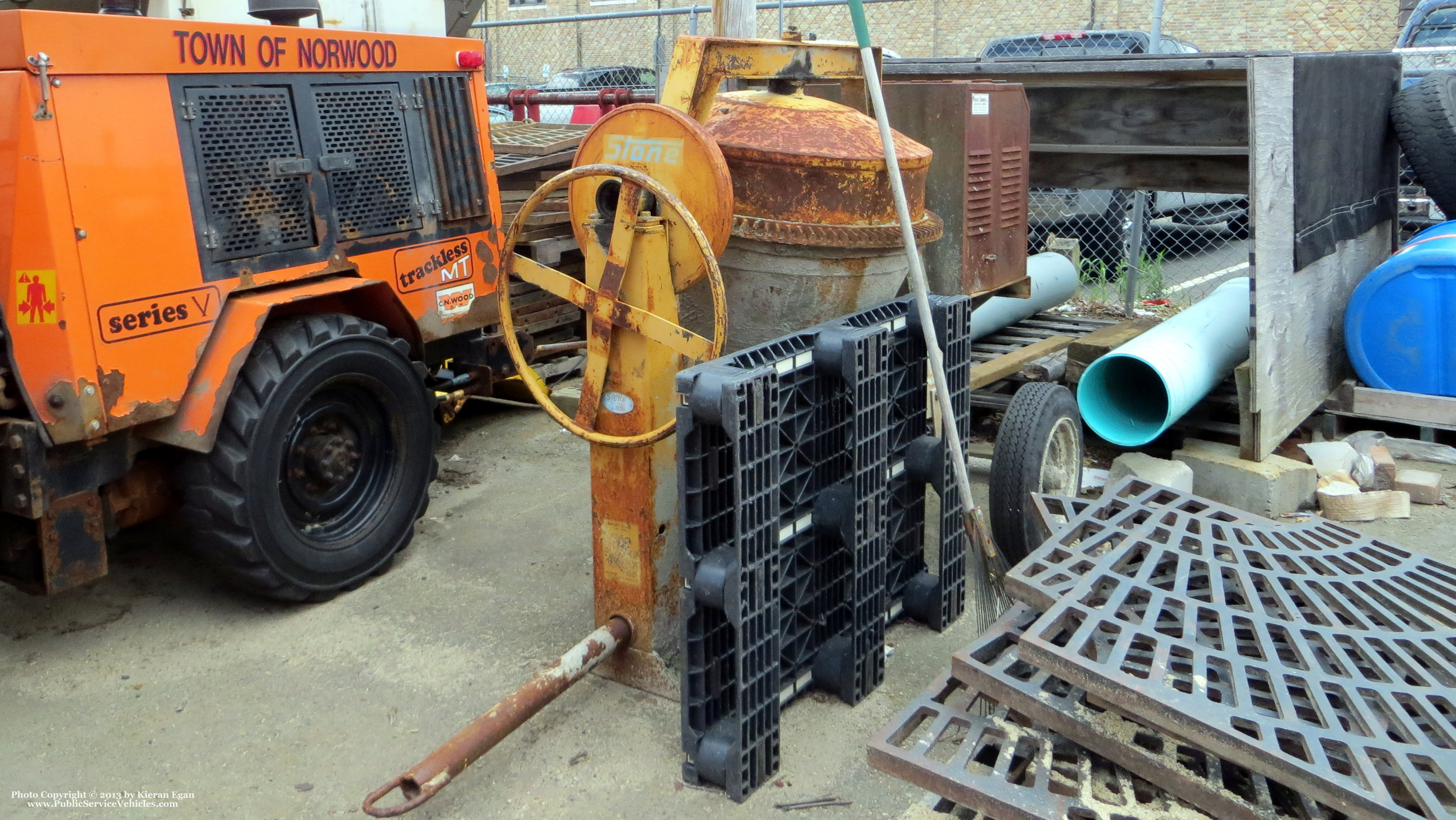 A photo  of Norwood Public Works
            Cement Mixer, a 1990-2010 Cement Mixer             taken by Kieran Egan