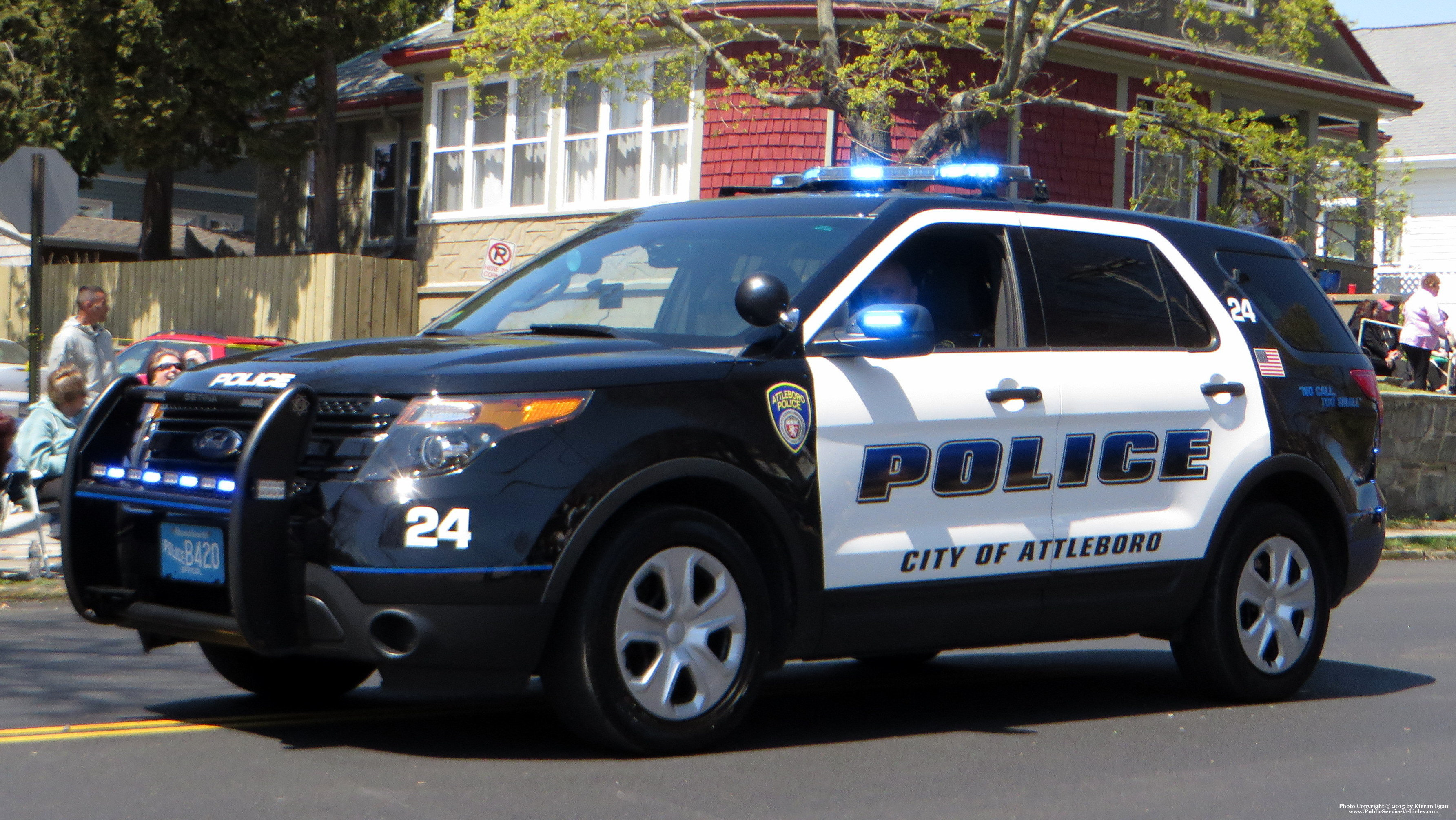 A photo  of Attleboro Police
            Car 24, a 2014 Ford Police Interceptor Utility             taken by Kieran Egan