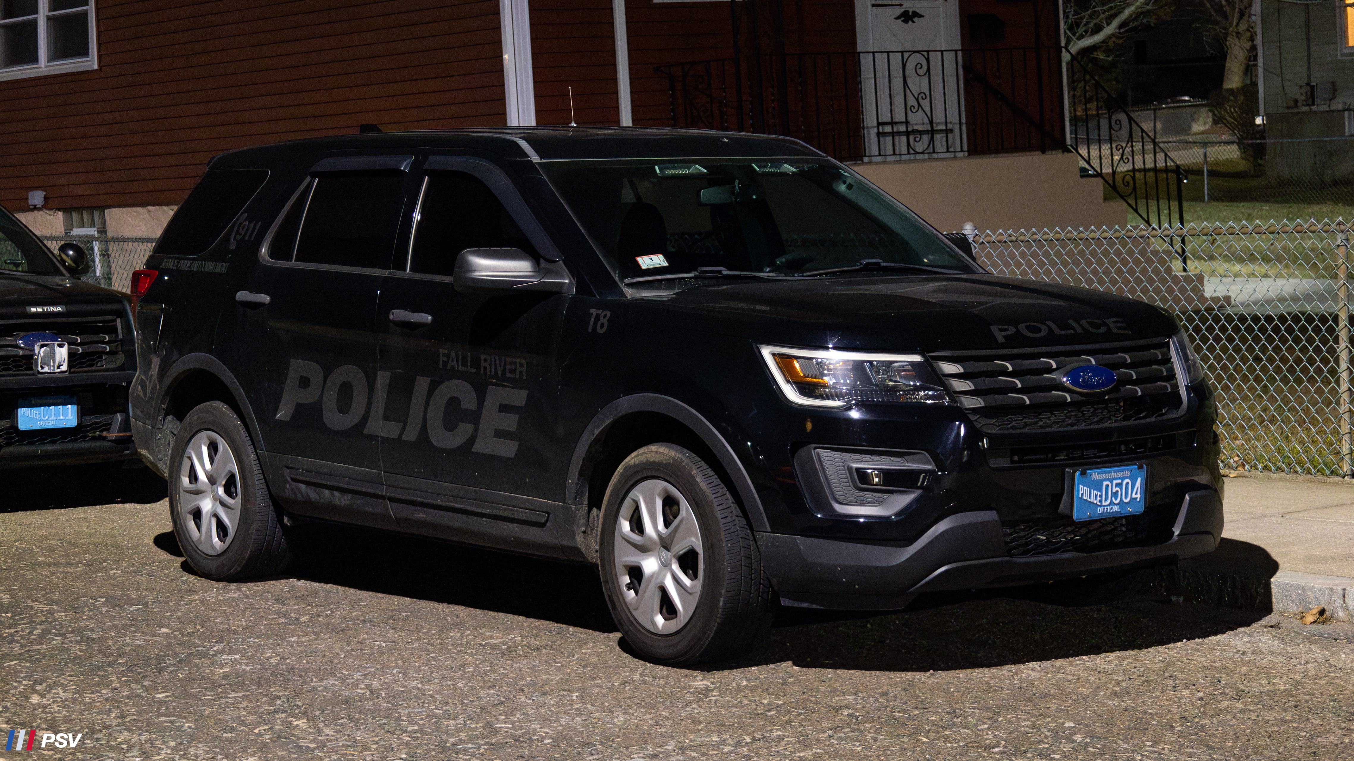 A photo  of Fall River Police
            T-8, a 2017 Ford Police Interceptor Utility             taken by Kieran Egan