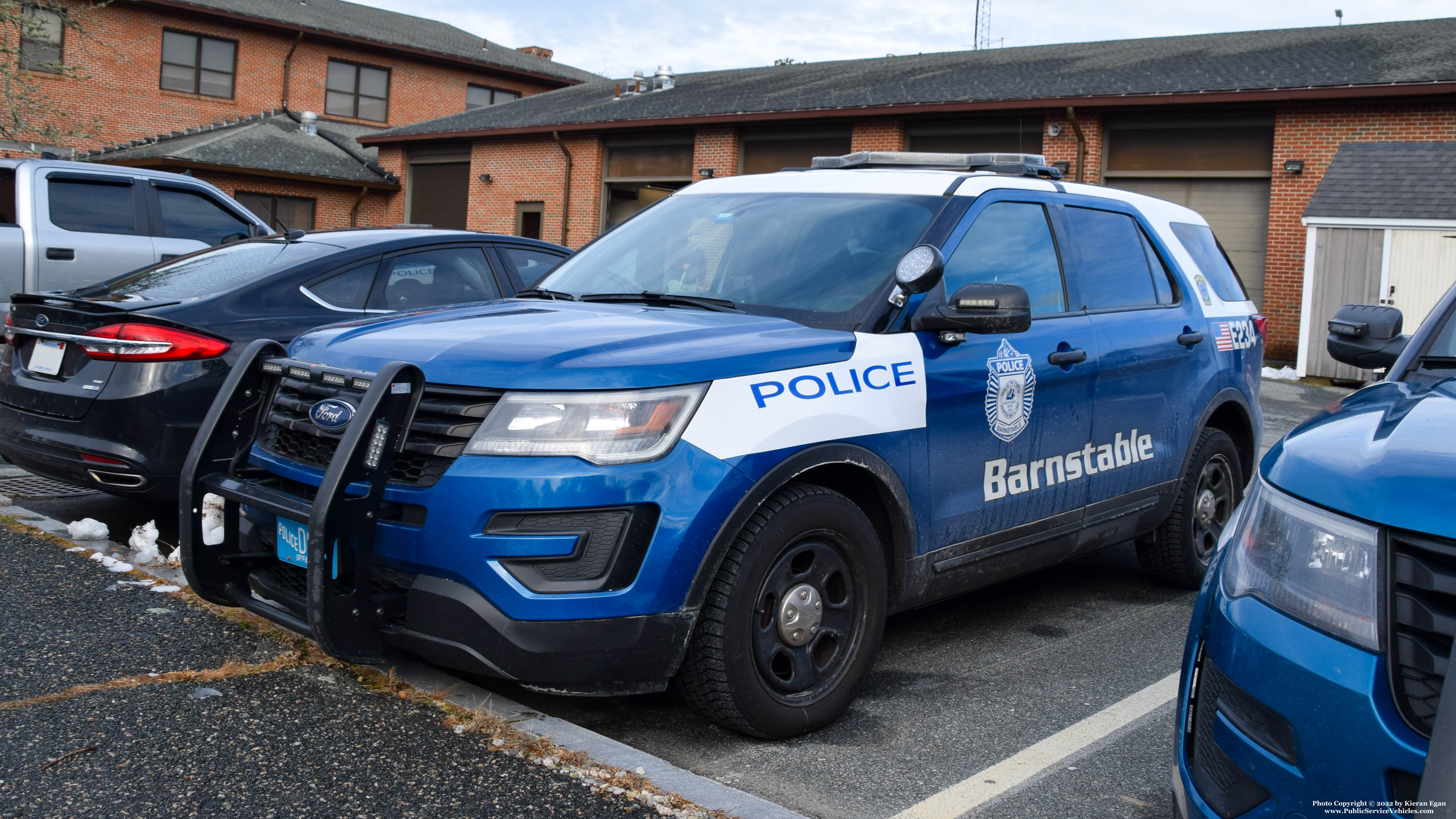A photo  of Barnstable Police
            E-234, a 2018 Ford Police Interceptor Utility             taken by Kieran Egan
