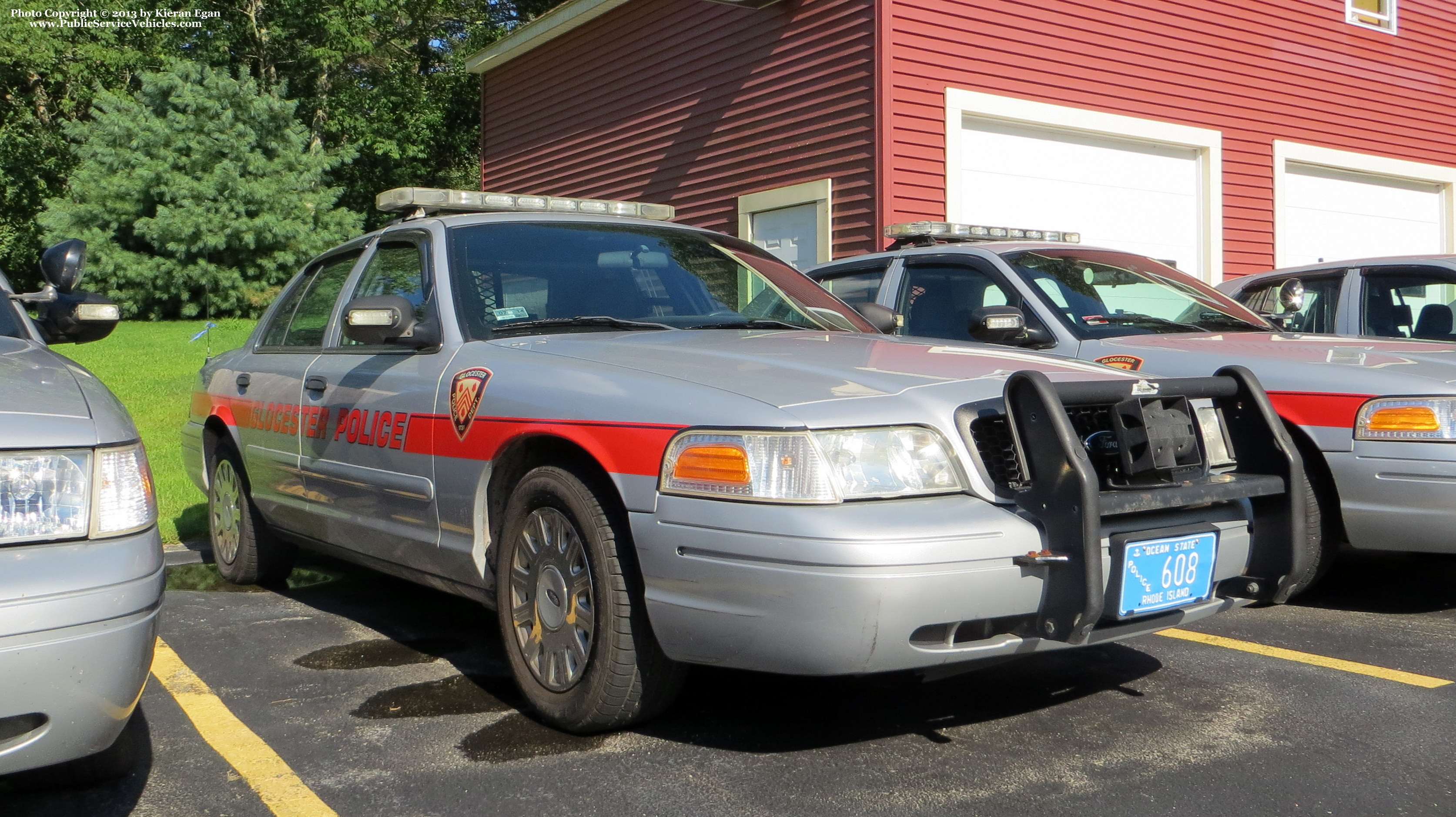 A photo  of Glocester Police
            Cruiser 608, a 2003-2005 Ford Crown Victoria Police Interceptor             taken by Kieran Egan