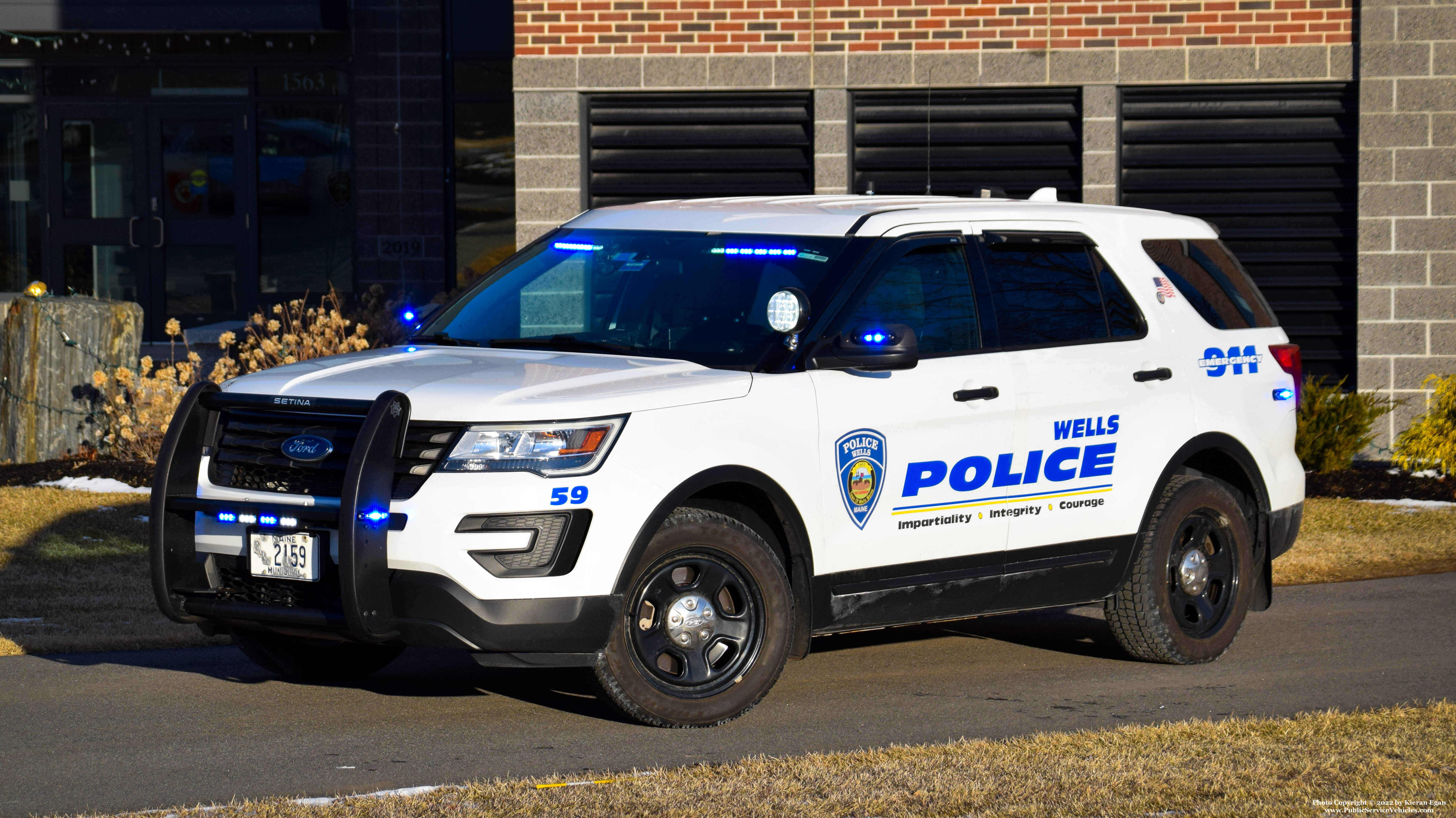 A photo  of Wells Police
            Car 59, a 2016-2019 Ford Police Interceptor Utility             taken by Kieran Egan