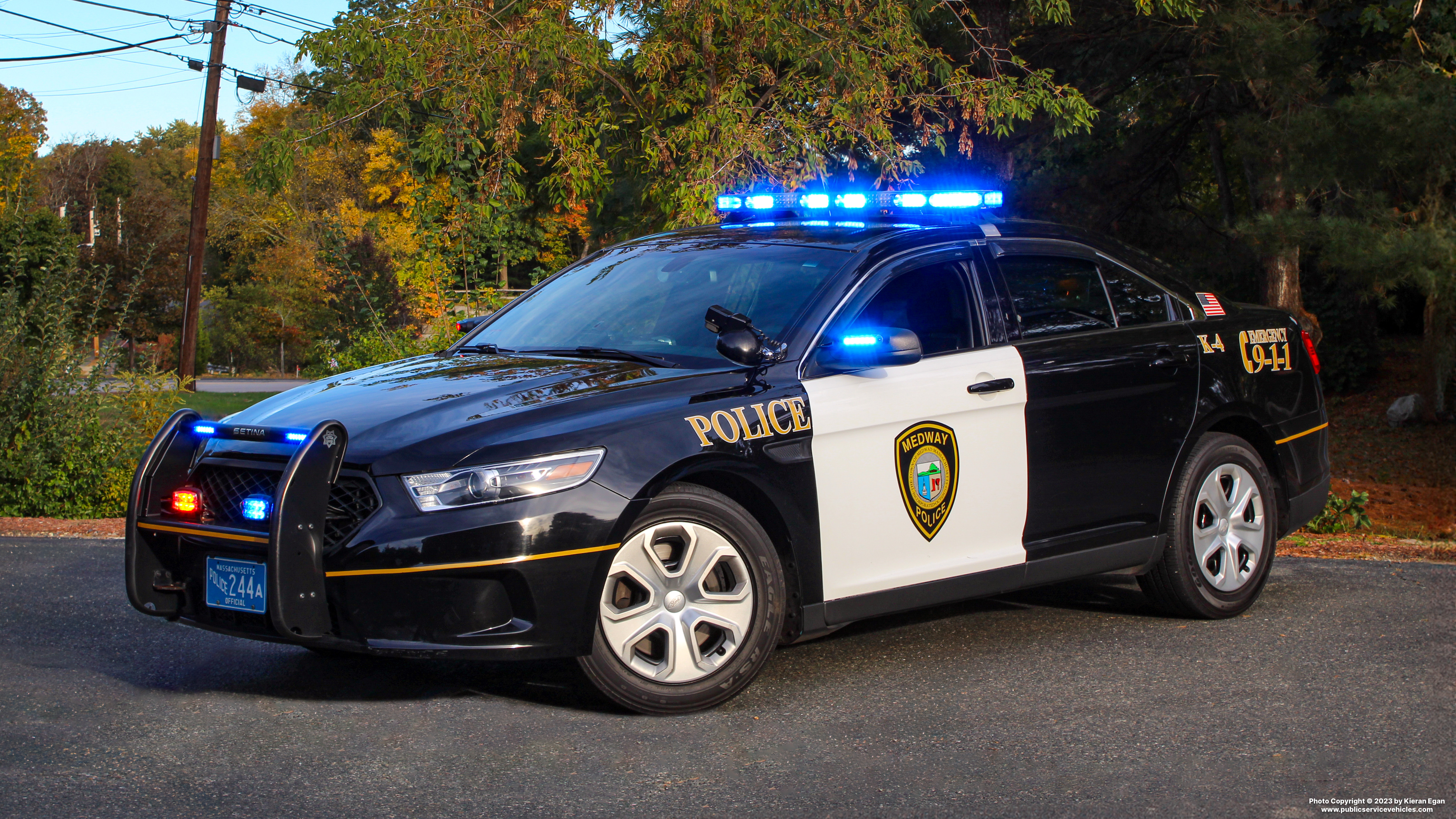 A photo  of Medway Police
            Cruiser K-4, a 2017 Ford Police Interceptor Sedan             taken by Kieran Egan