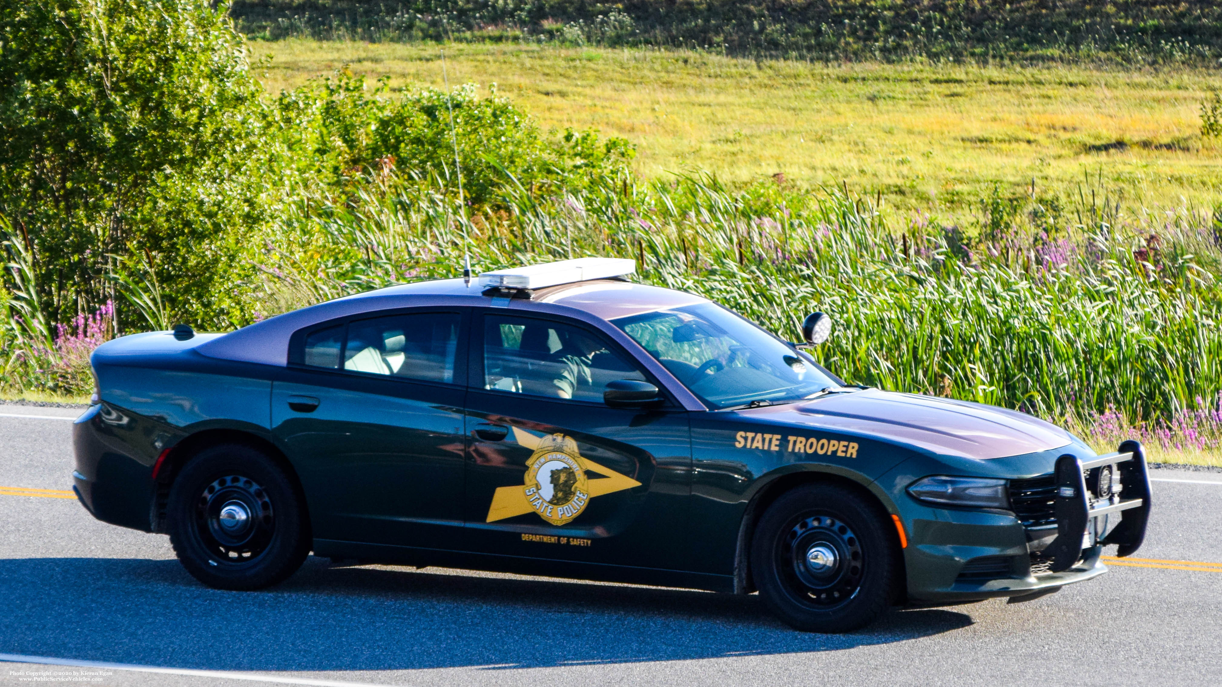 A photo  of New Hampshire State Police
            Cruiser 212, a 2015-2016 Dodge Charger             taken by Kieran Egan
