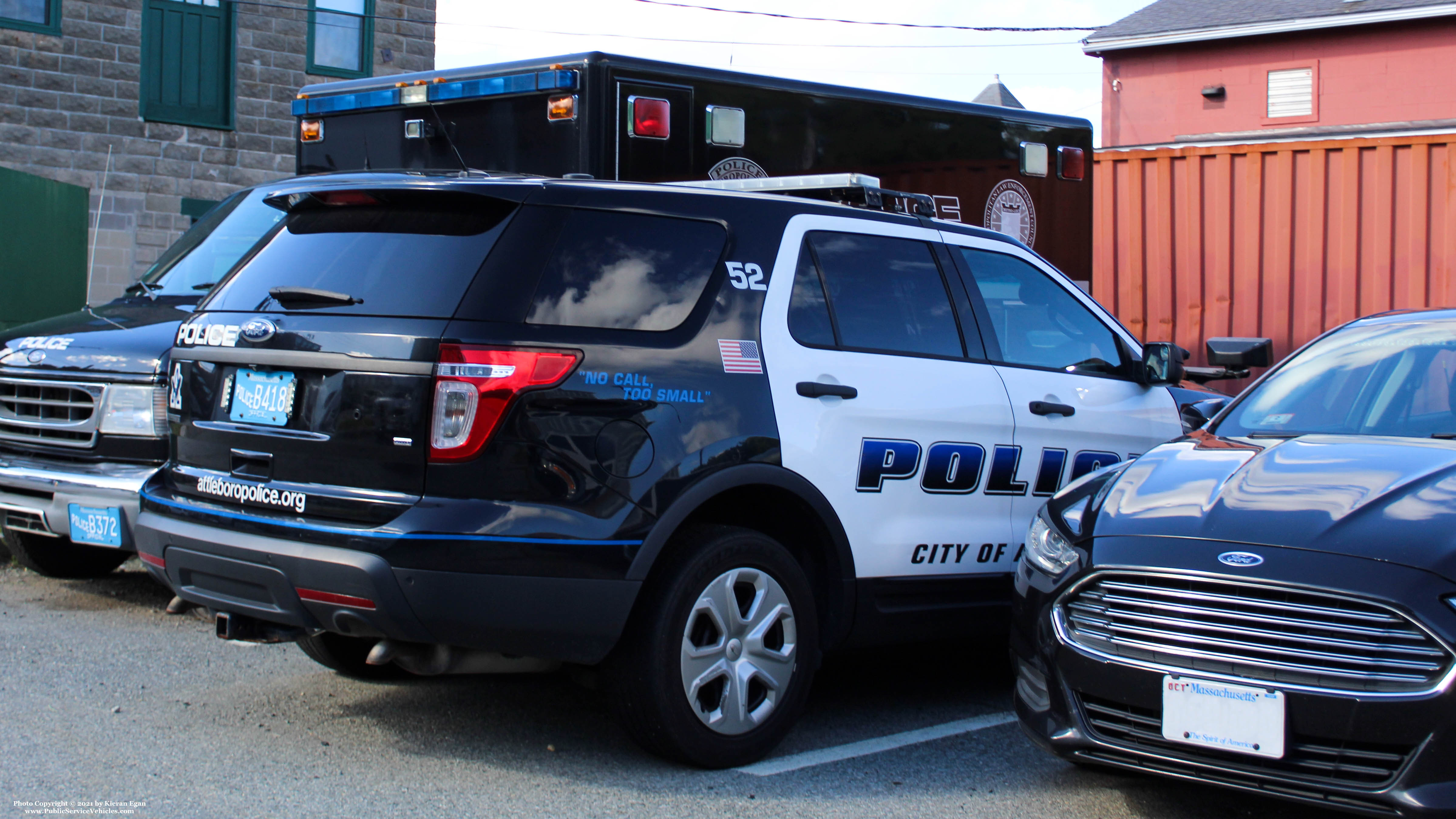 A photo  of Attleboro Police
            Car 52, a 2014 Ford Police Interceptor Utility             taken by Kieran Egan