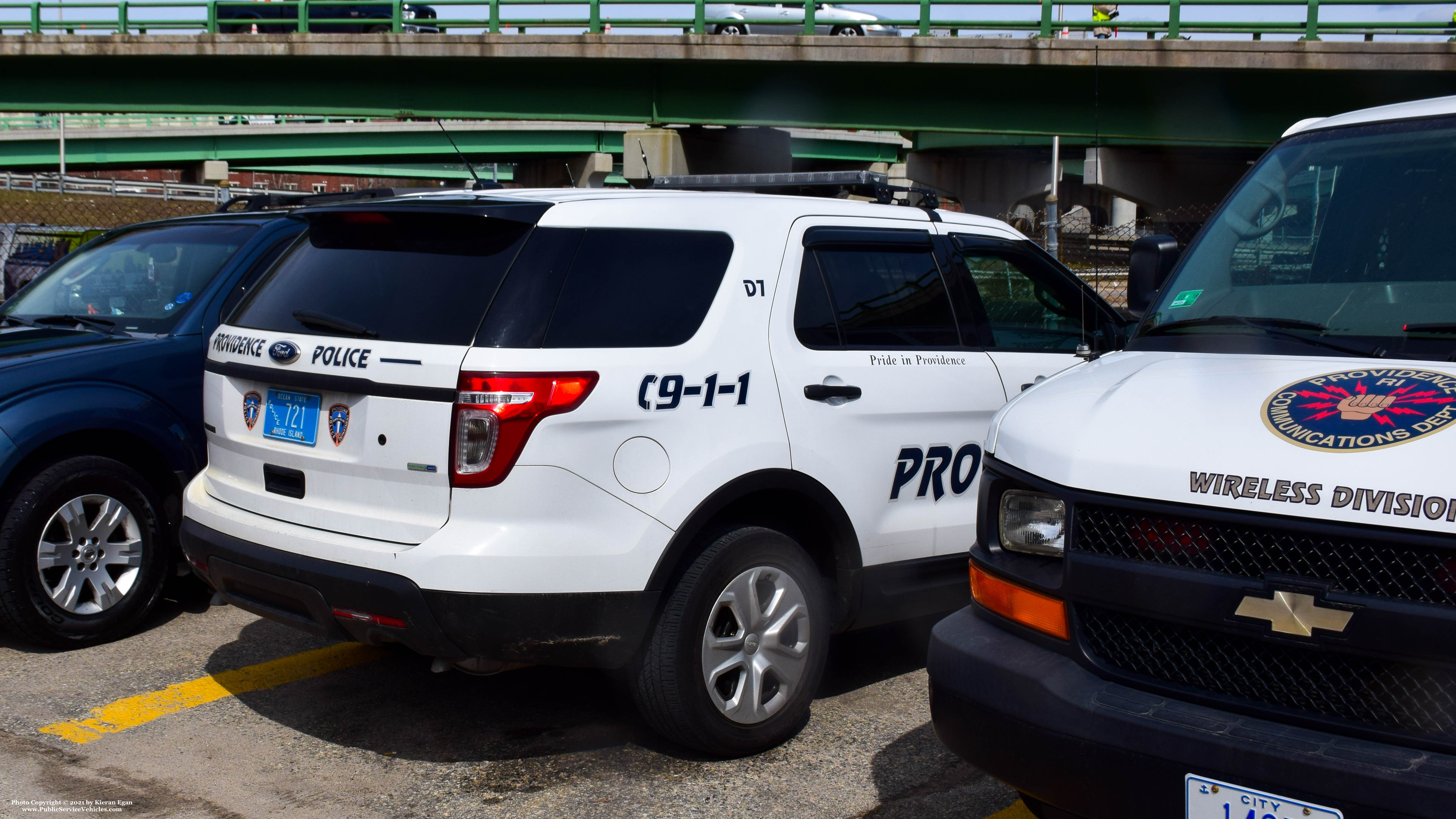 A photo  of Providence Police
            Cruiser 721, a 2015 Ford Police Interceptor Utility             taken by Kieran Egan
