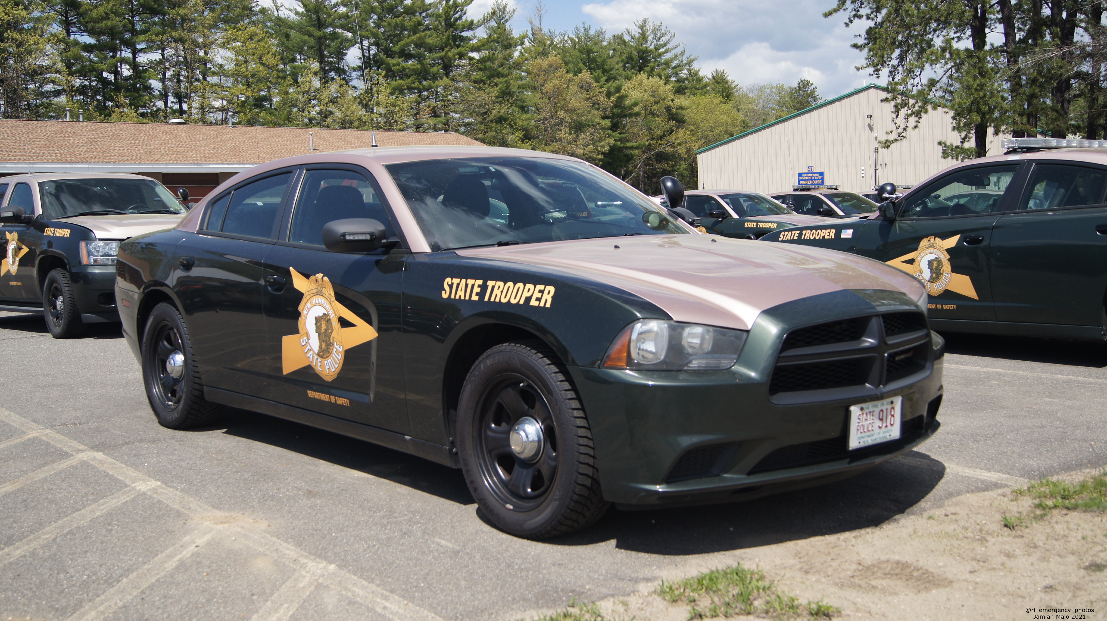 A photo  of New Hampshire State Police
            Cruiser 918, a 2011-2014 Dodge Charger             taken by Jamian Malo