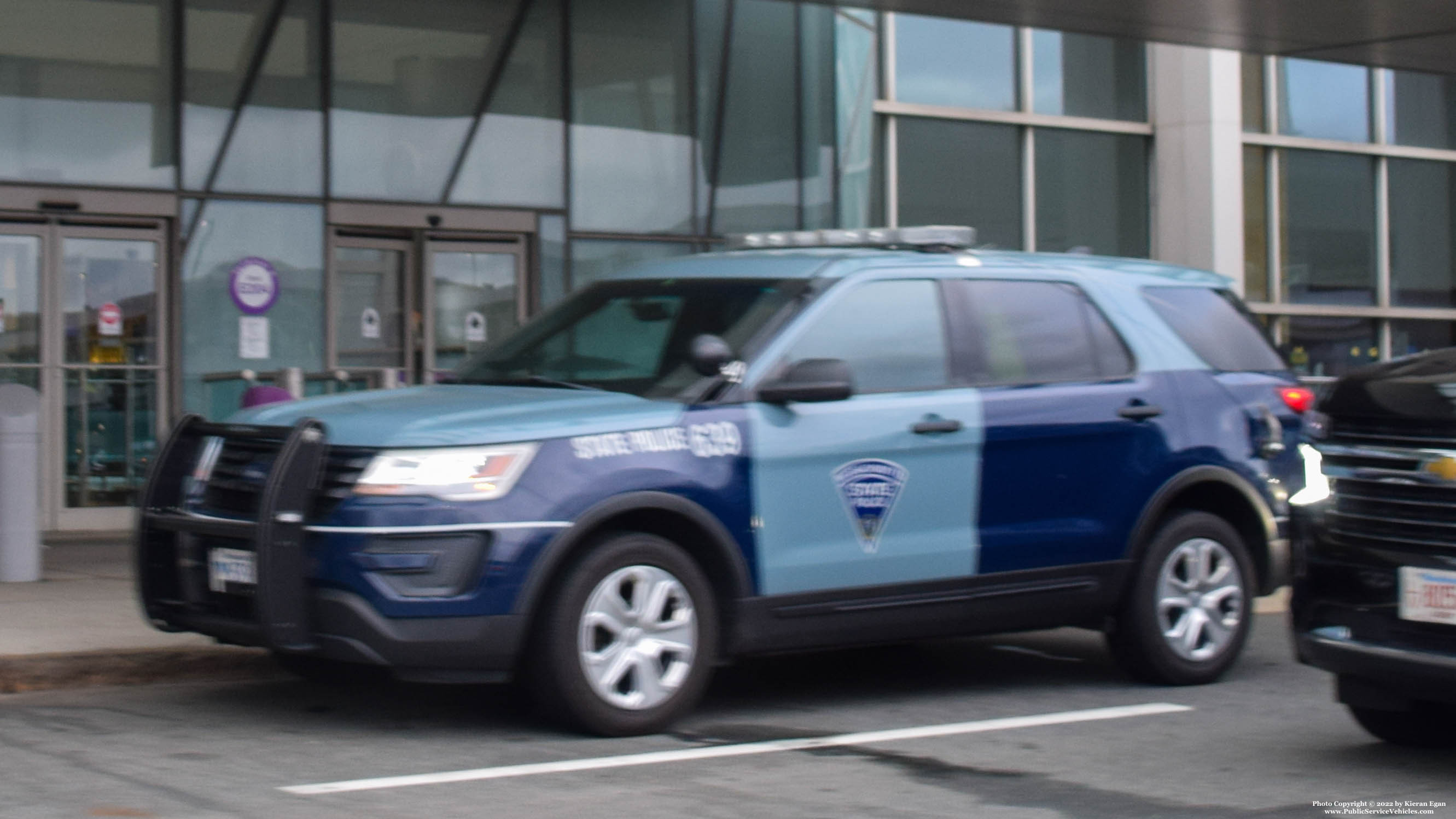 A photo  of Massachusetts State Police
            Cruiser 639, a 2016 Ford Police Interceptor Utility             taken by Kieran Egan