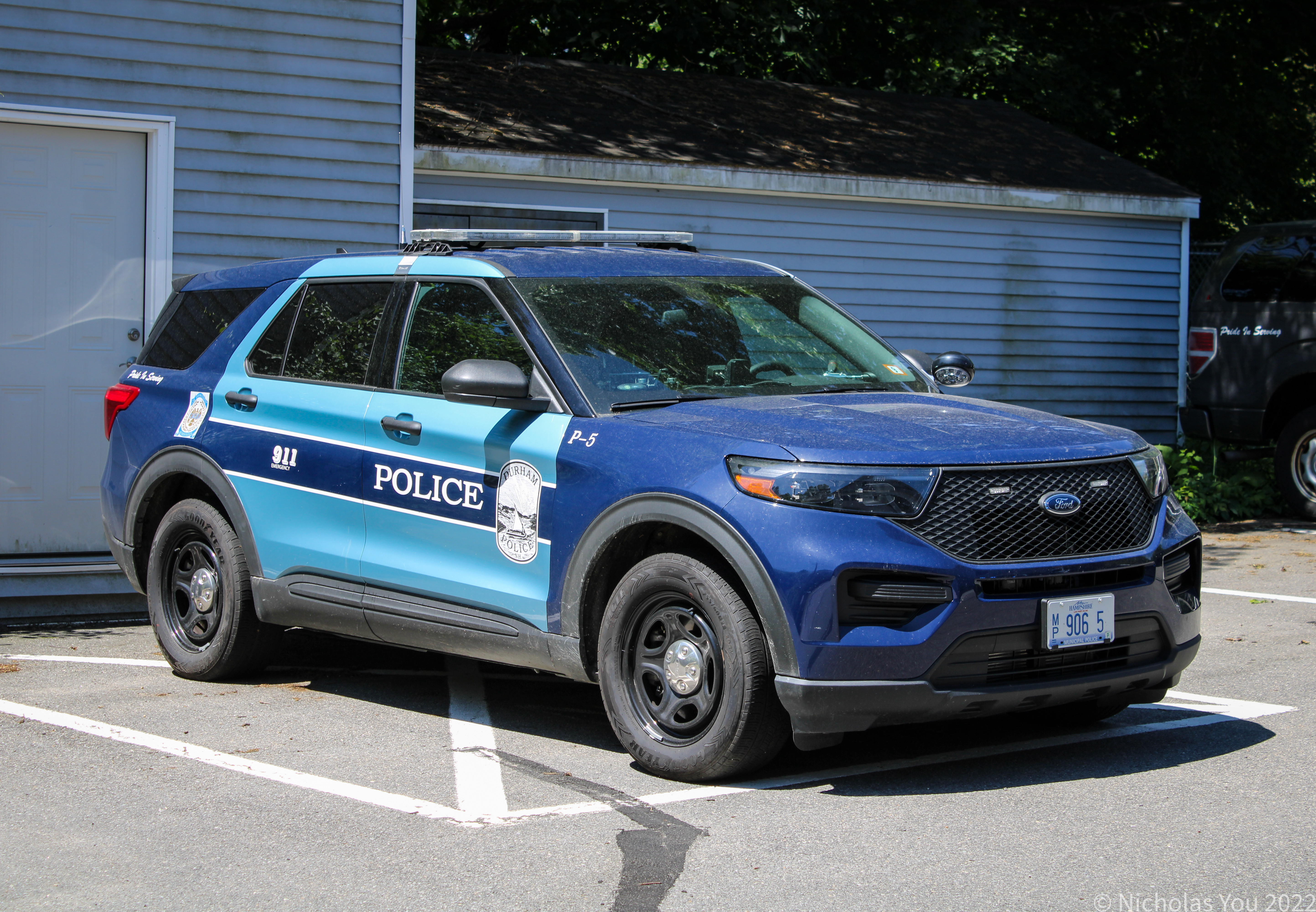 A photo  of Durham Police
            Cruiser P-5, a 2021 Ford Police Interceptor Utility             taken by Nicholas You