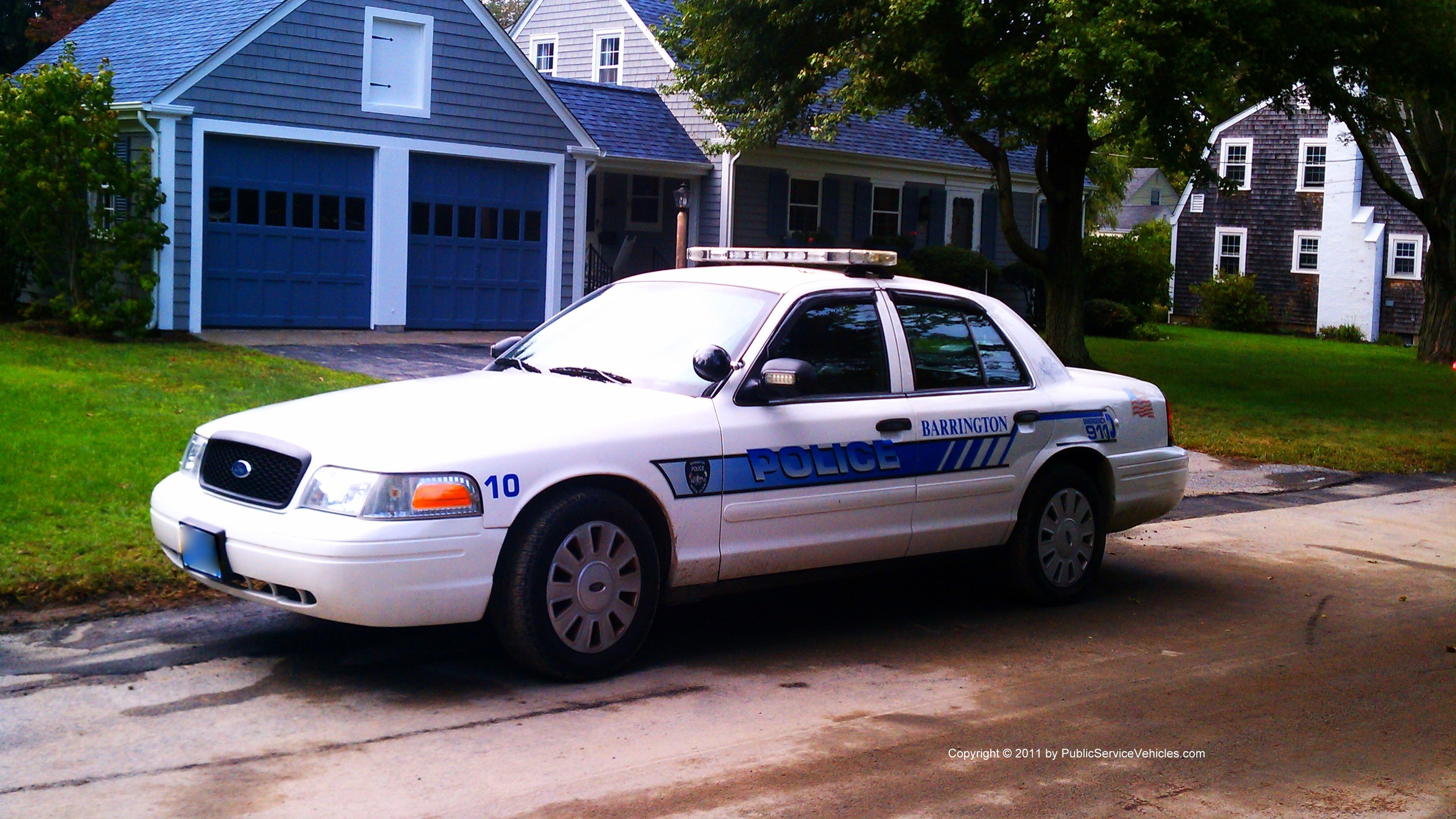 A photo  of Barrington Police
            Car 10, a 2008 Ford Crown Victoria Police Interceptor             taken by Kieran Egan