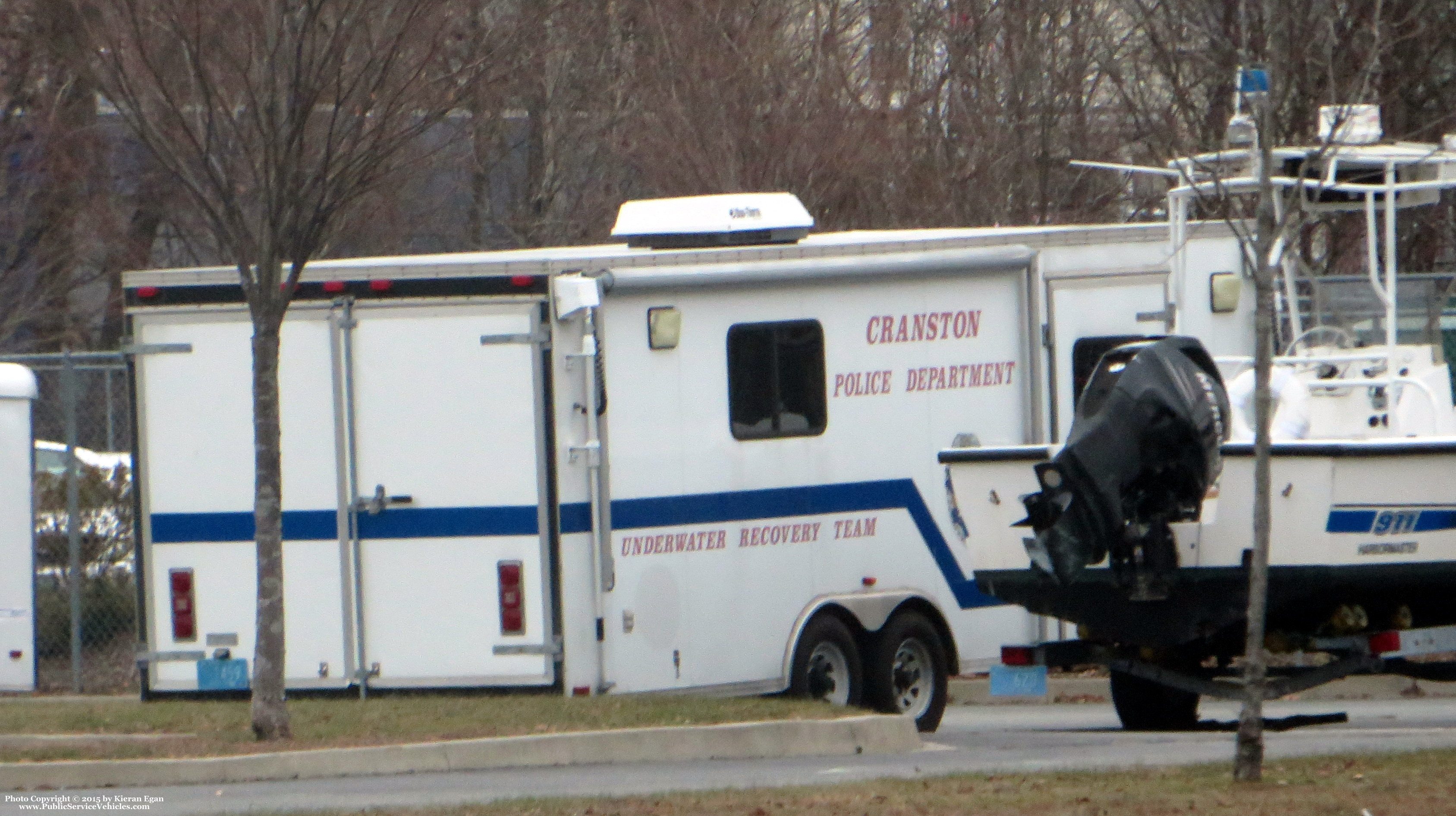 A photo  of Cranston Police
            Underwater Recovery Unit, a 2000-2015 Trailer             taken by Kieran Egan