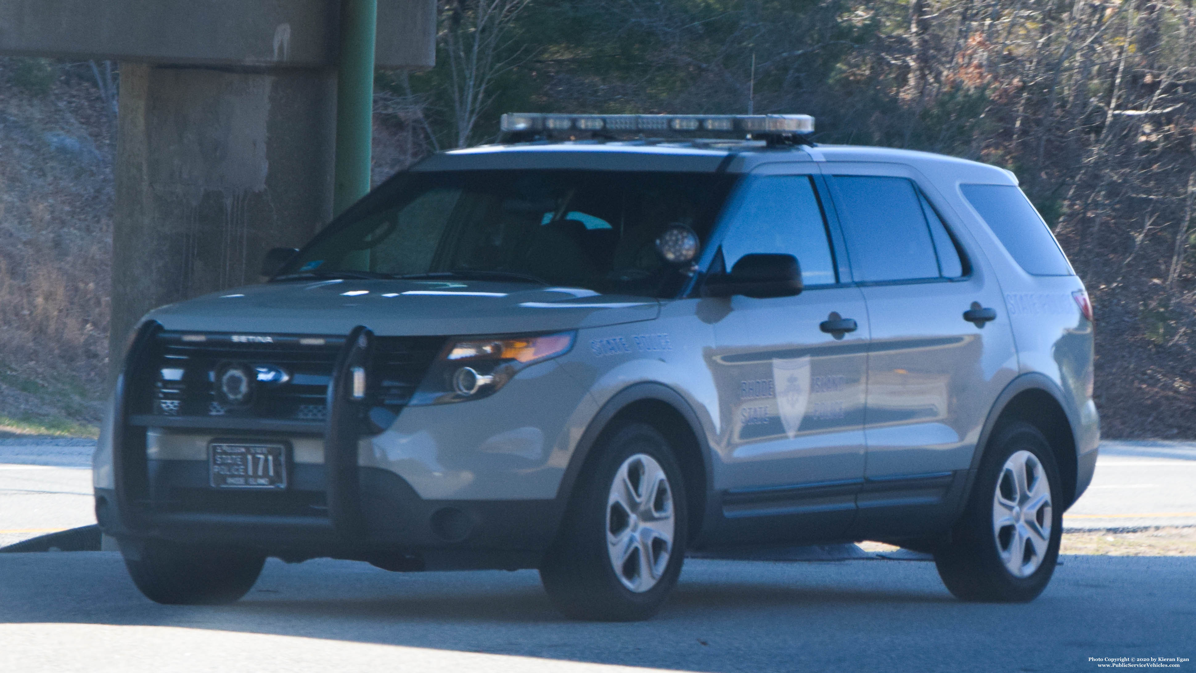 A photo  of Rhode Island State Police
            Cruiser 171, a 2013 Ford Police Interceptor Utility             taken by Kieran Egan