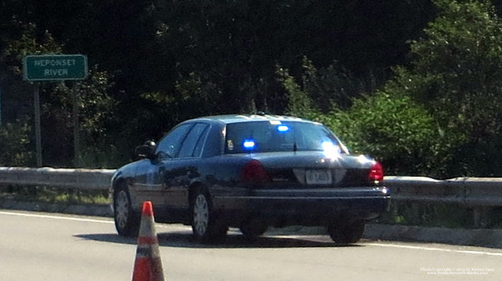A photo  of Massachusetts State Police
            Cruiser 1403, a 2006-2008 Ford Crown Victoria Police Interceptor             taken by Kieran Egan