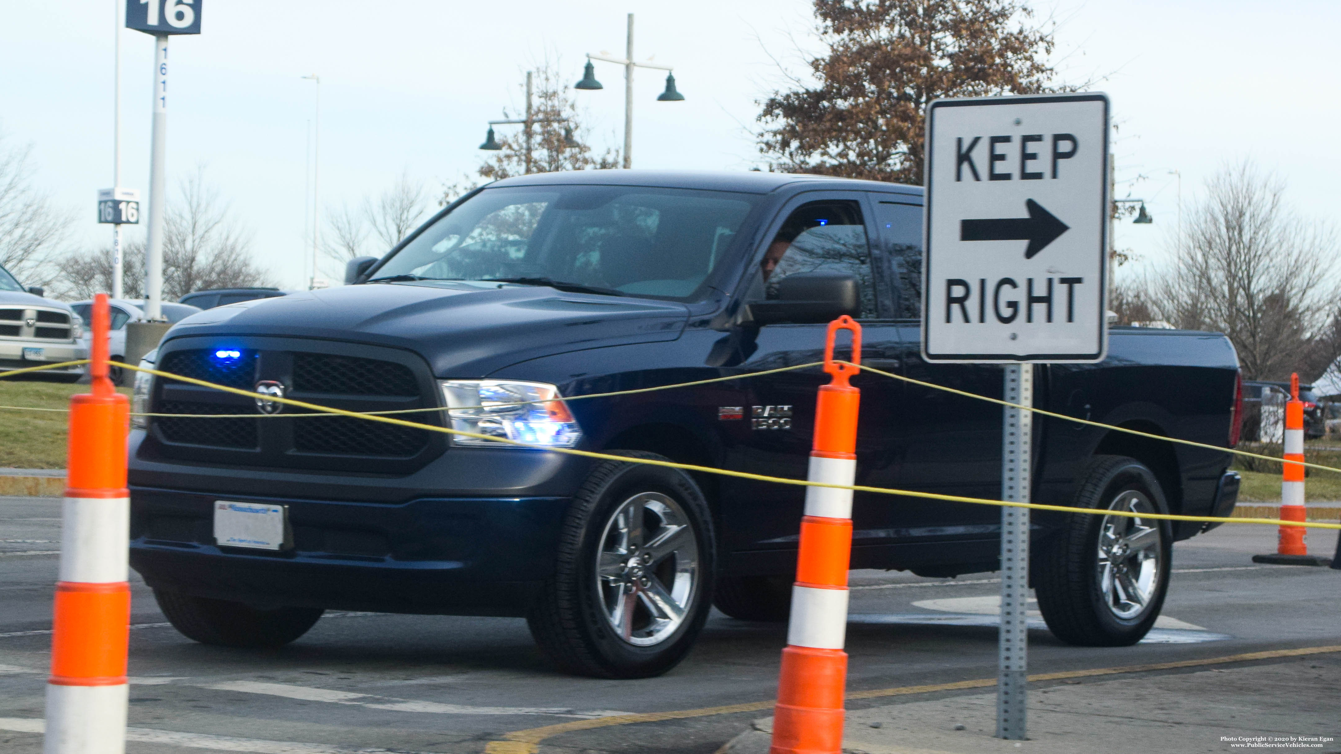 A photo  of Massachusetts State Police
            Unmarked Unit, a 2009-2019 Dodge RAM 1500             taken by Kieran Egan