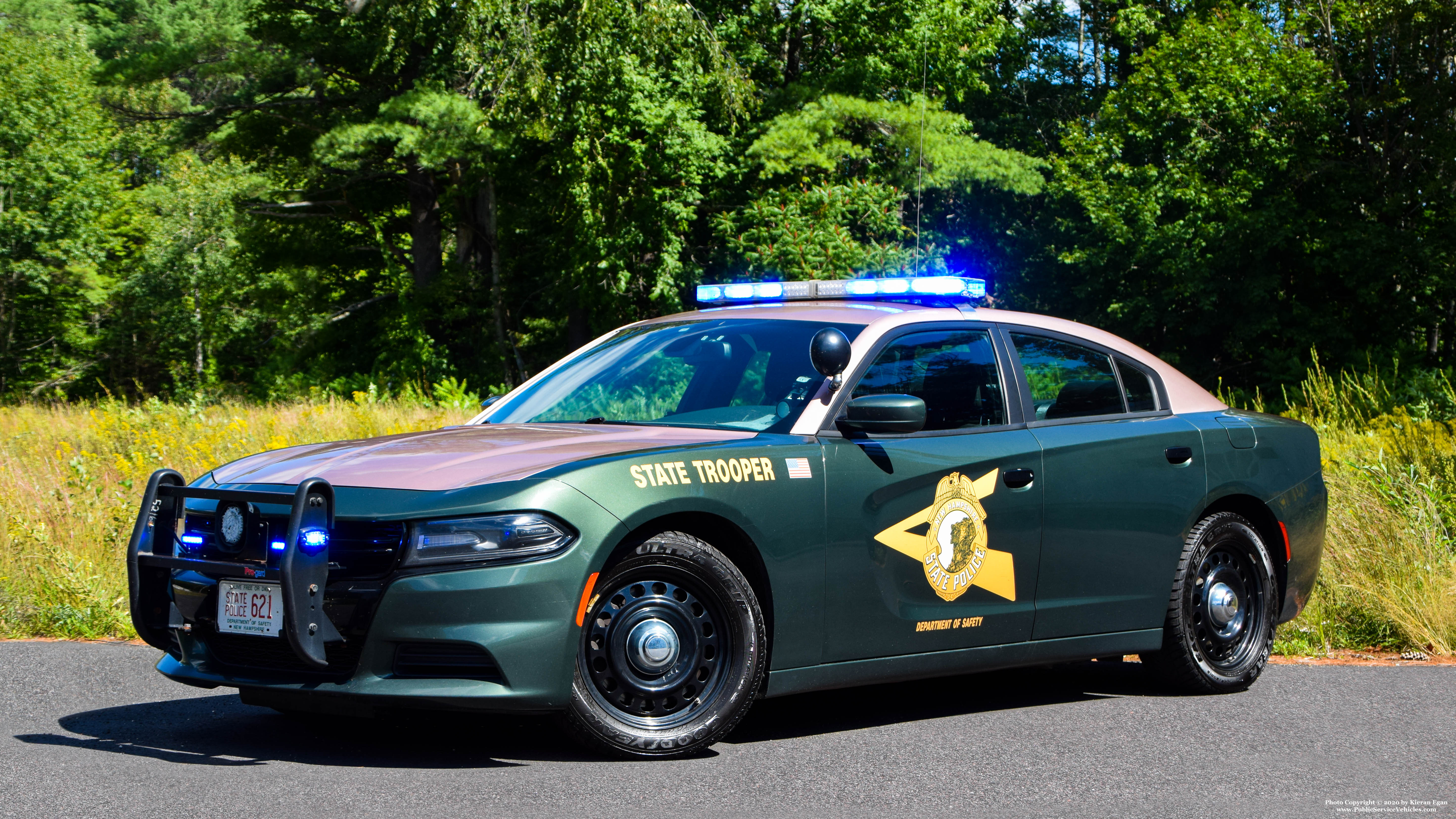 A photo  of New Hampshire State Police
            Cruiser 621, a 2016 Dodge Charger             taken by Kieran Egan