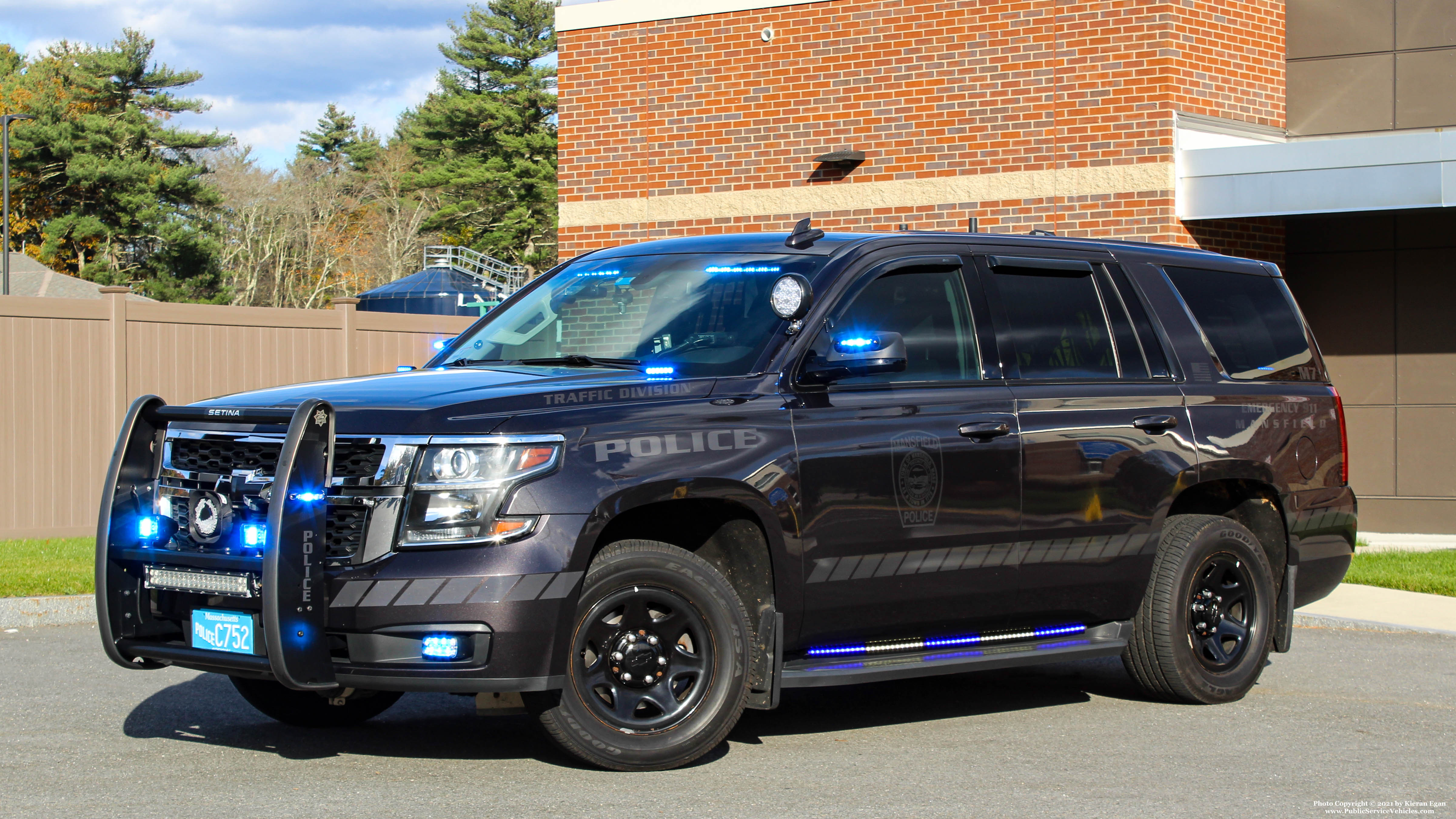 A photo  of Mansfield Police
            M7, a 2018 Chevrolet Tahoe             taken by Kieran Egan