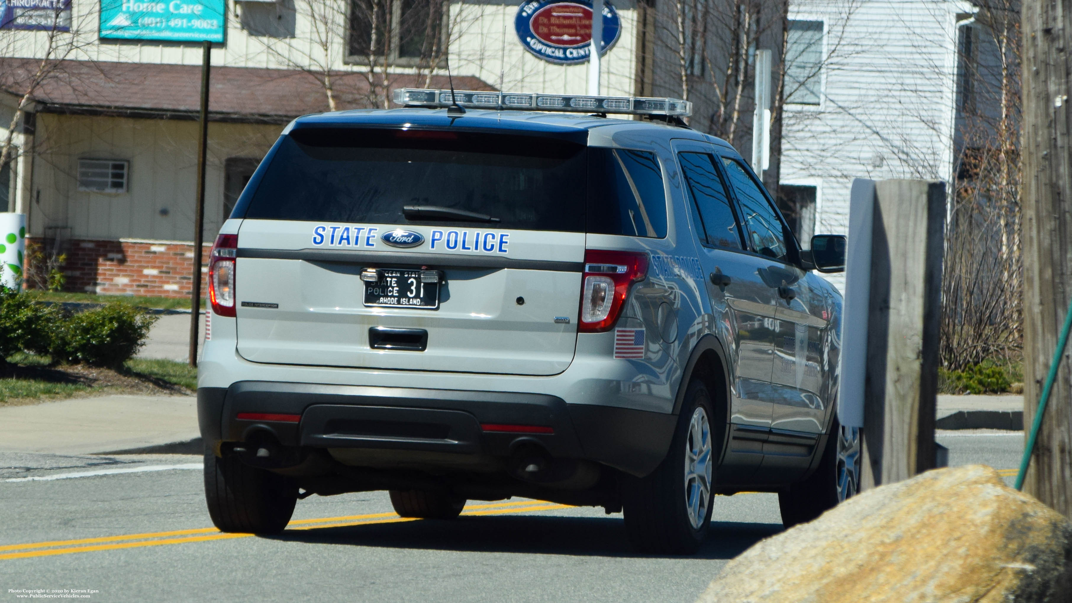 A photo  of Rhode Island State Police
            Cruiser 31, a 2013 Ford Police Interceptor Utility             taken by Kieran Egan