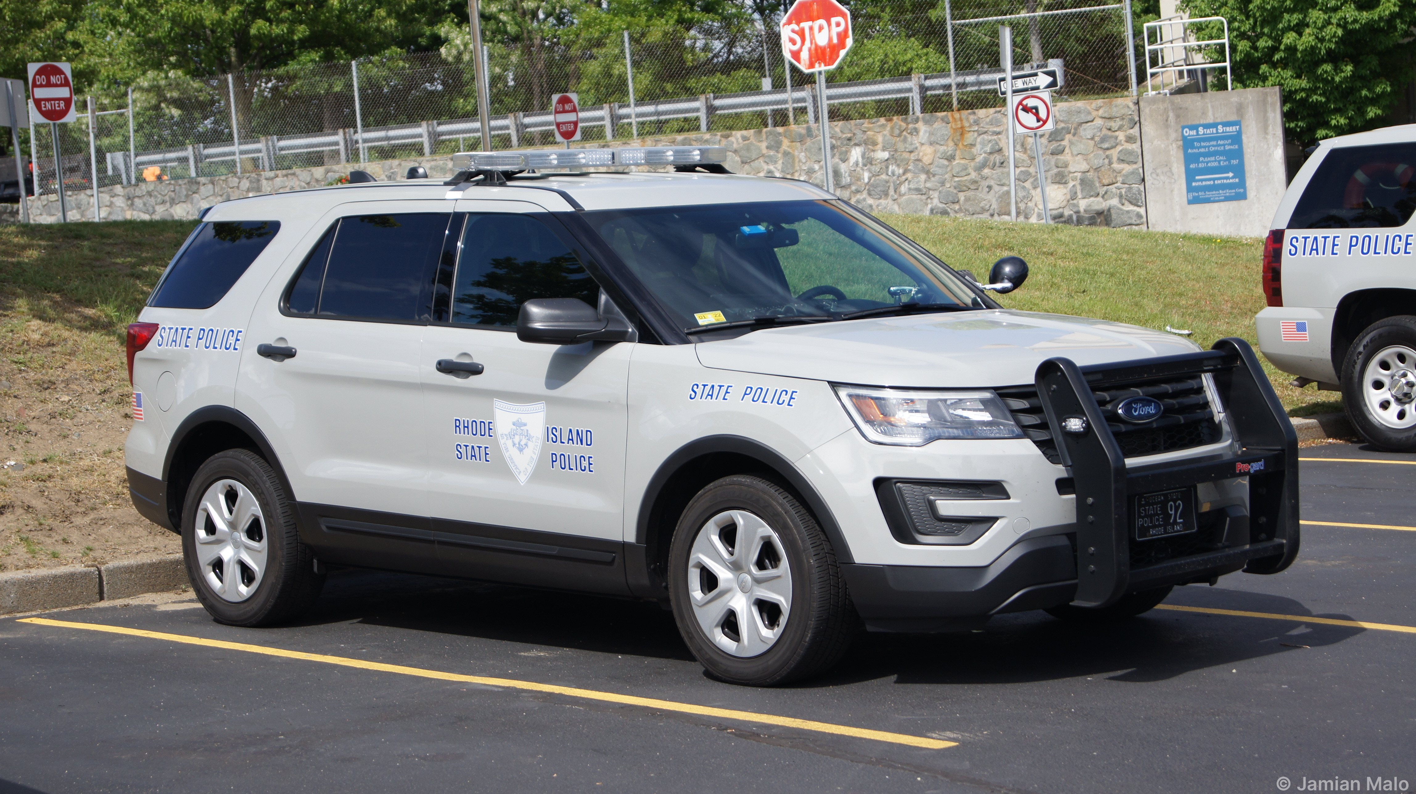 A photo  of Rhode Island State Police
            Cruiser 92, a 2018 Ford Police Interceptor Utility             taken by Jamian Malo