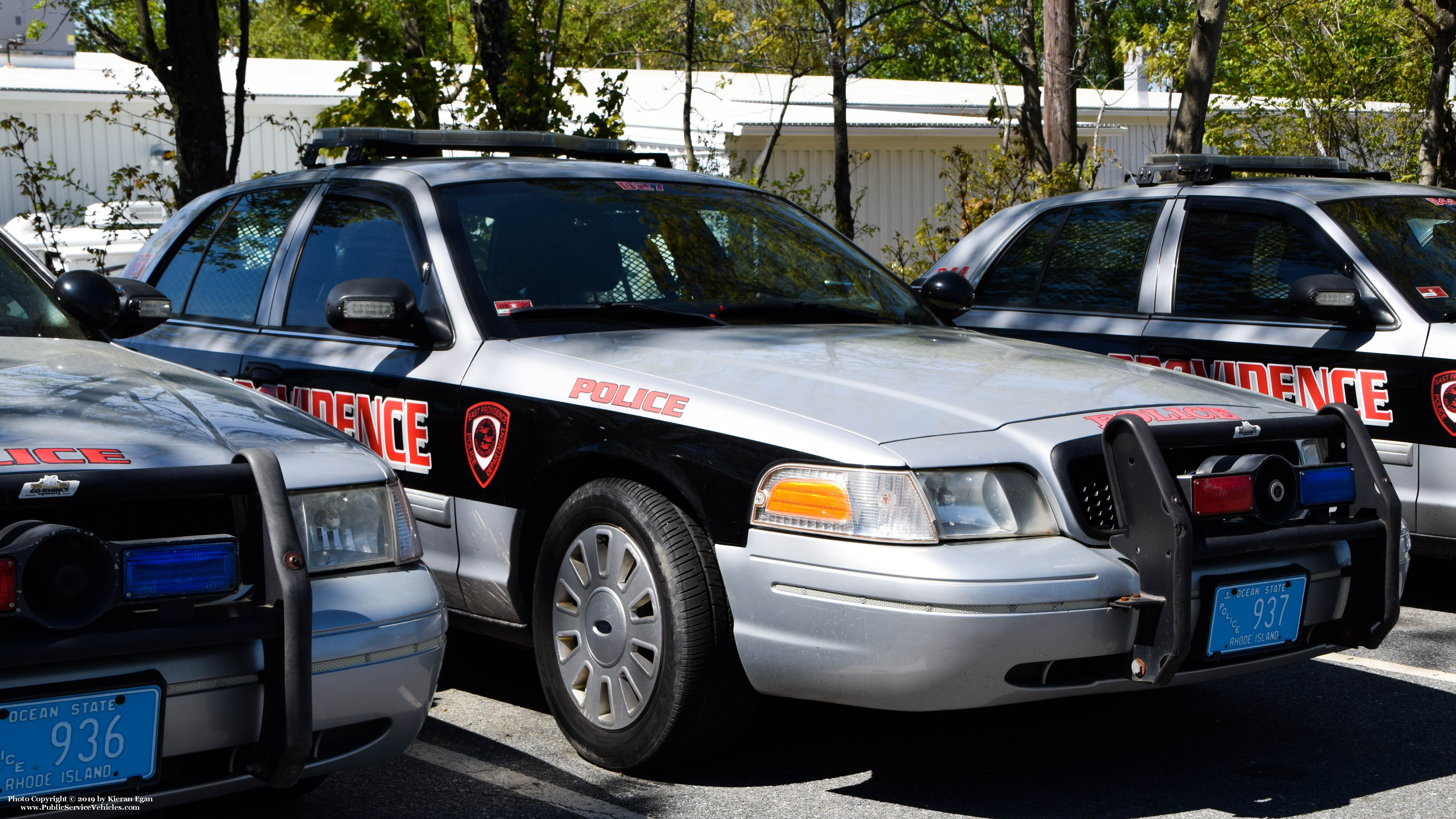 A photo  of East Providence Police
            Car 27, a 2011 Ford Crown Victoria Police Interceptor             taken by Kieran Egan